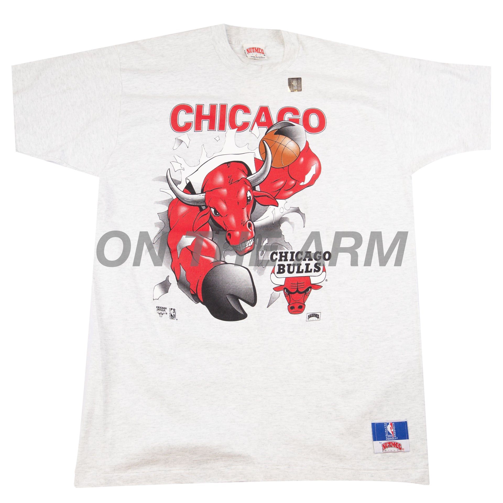 Vintage Grey Chicago Bulls Nutmeg Tee (1990's)