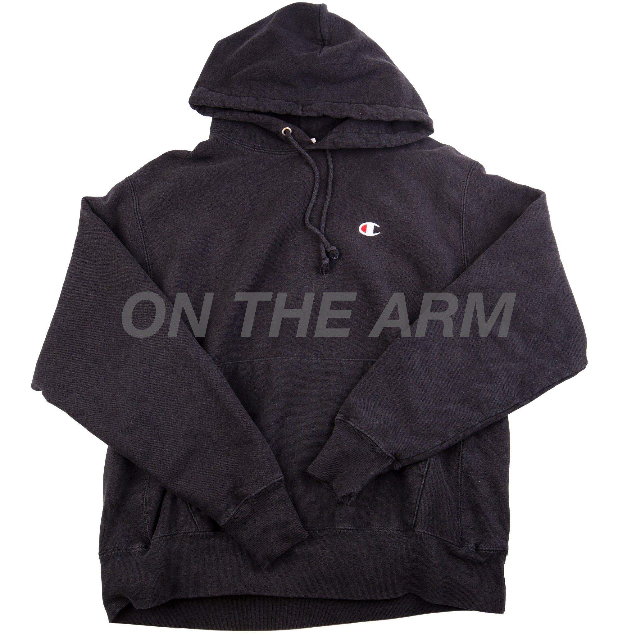 Vintage Black Champion Hoodie