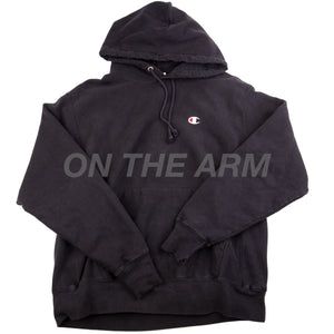 Vintage Black Champion Hoodie