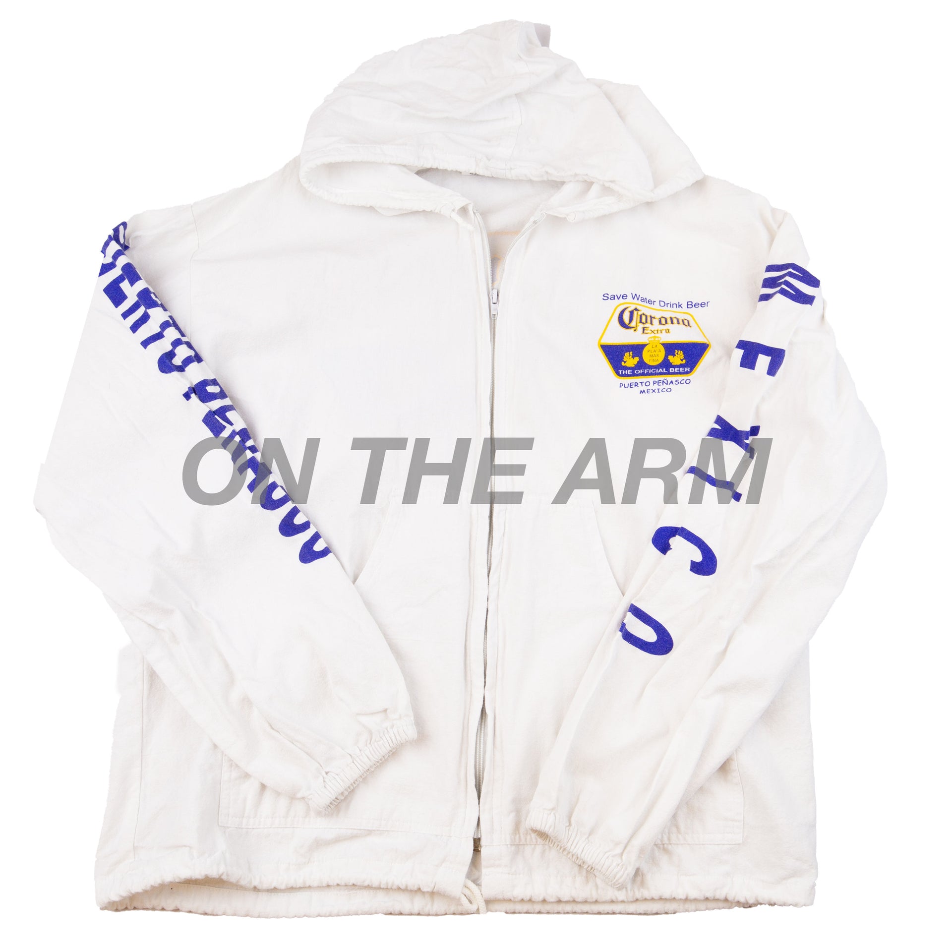 Vintage White Corona Beer Light Zip Up (2000's)