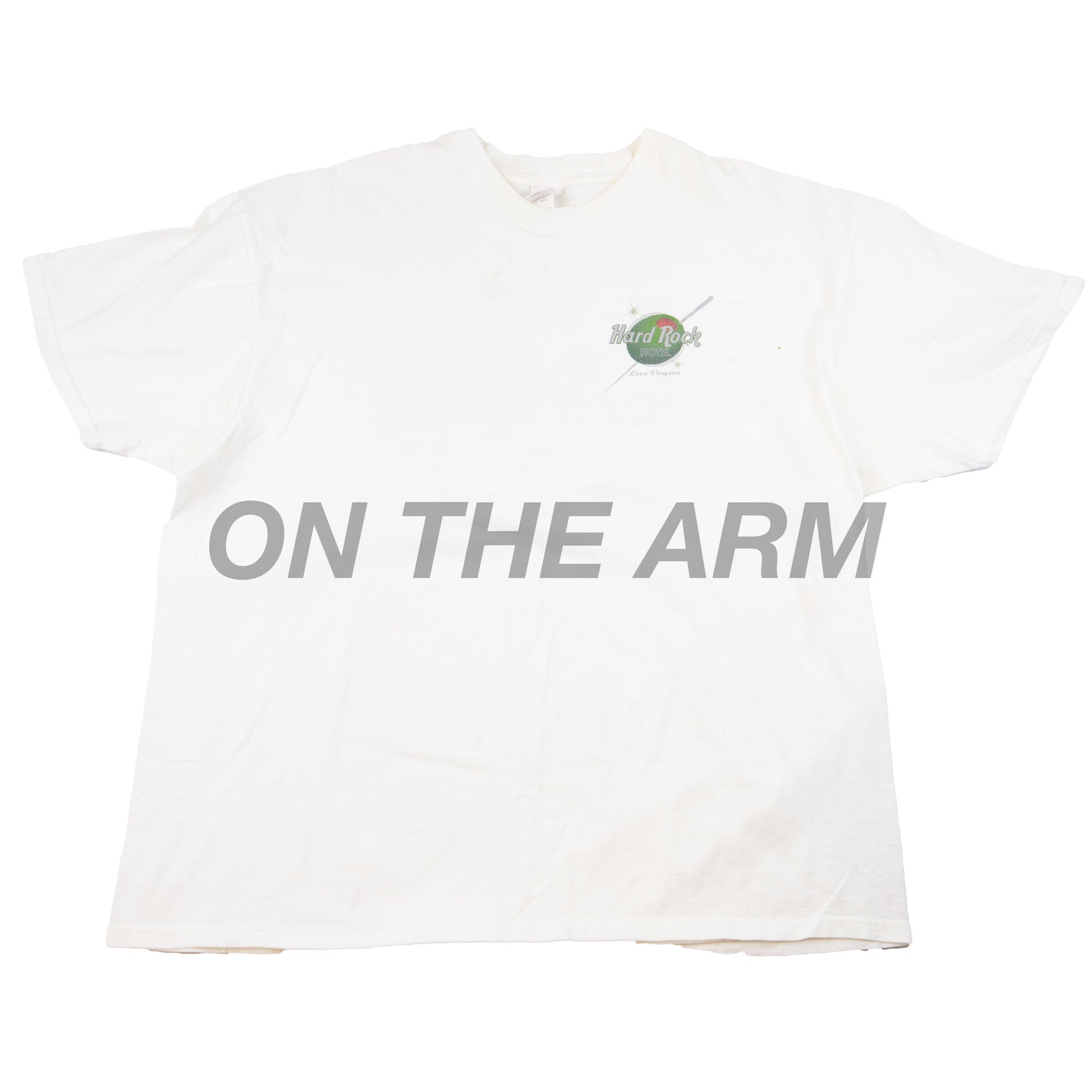 Vintage White Hard Rock Las Vegas Olive Tee