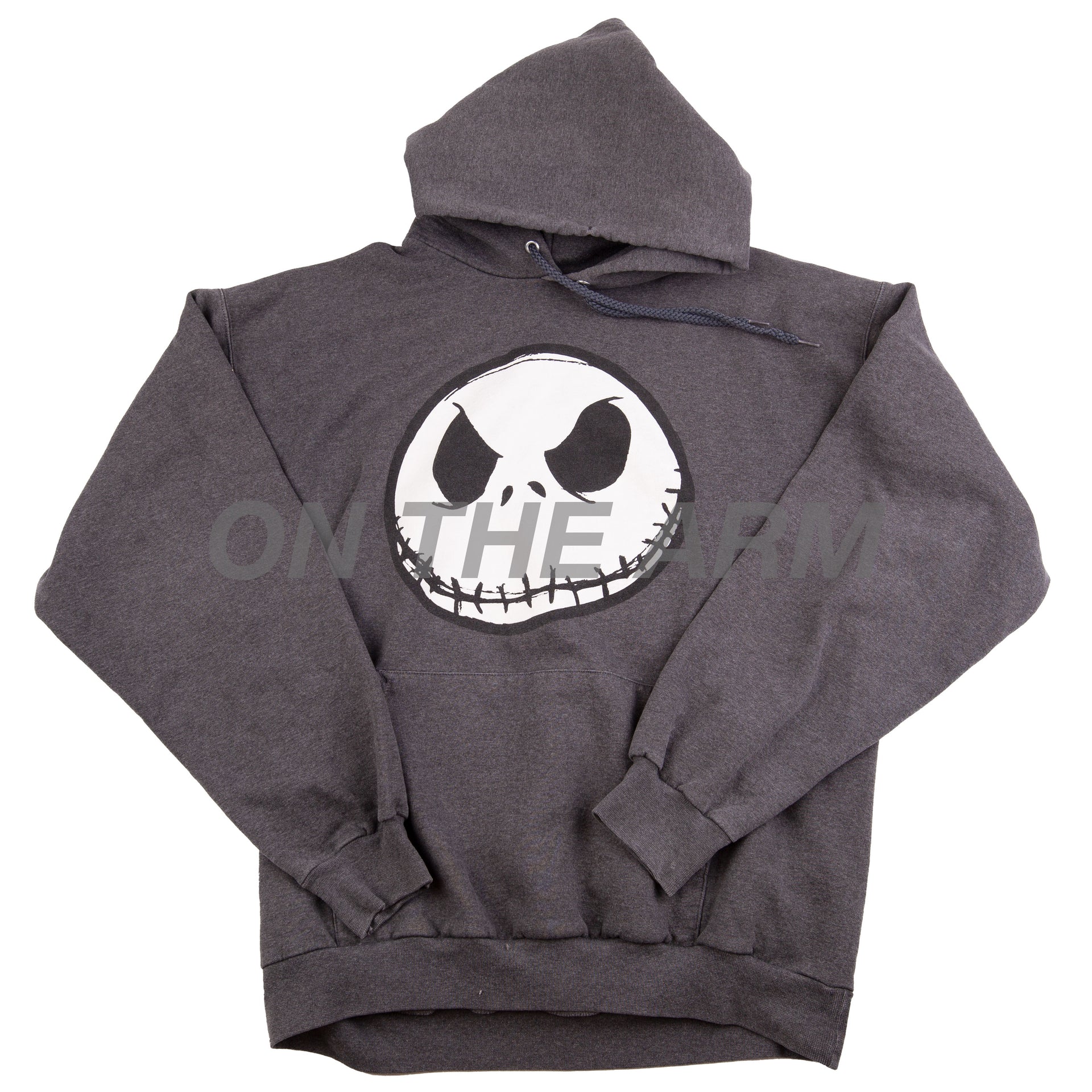 Vintage Grey Jack Skellington Nightmare Before Christmas Hoodie