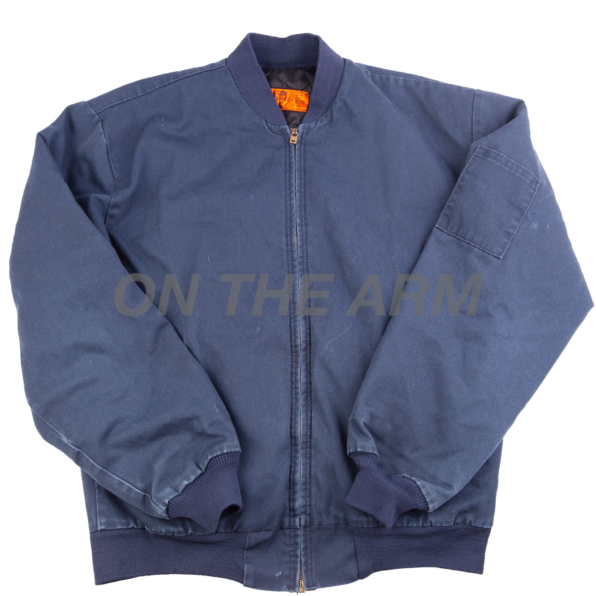 Vintage Navy Red Kap Bomber Jacket at