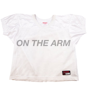 Vintage White Riddell Football Mesh Top