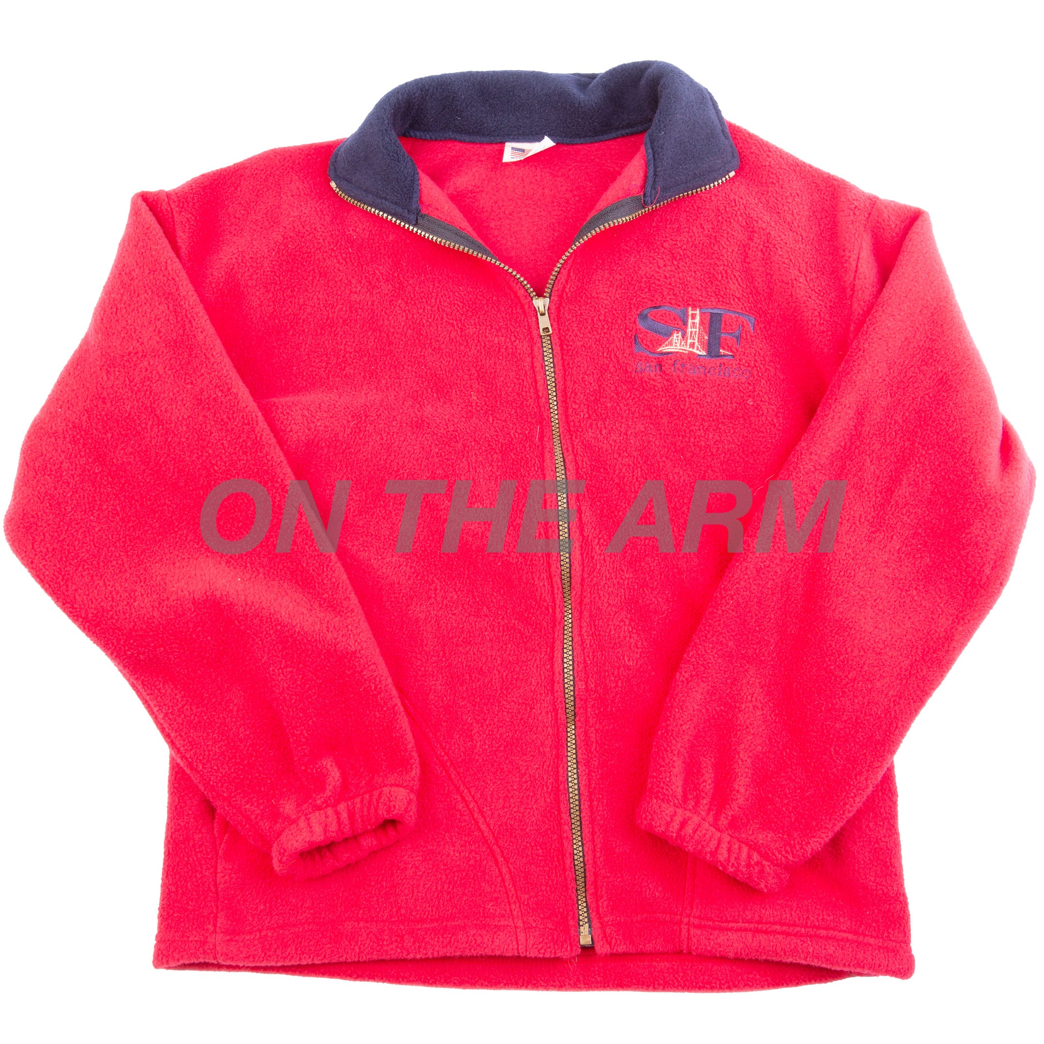 Vintage Red San Francisco Fleece Zip