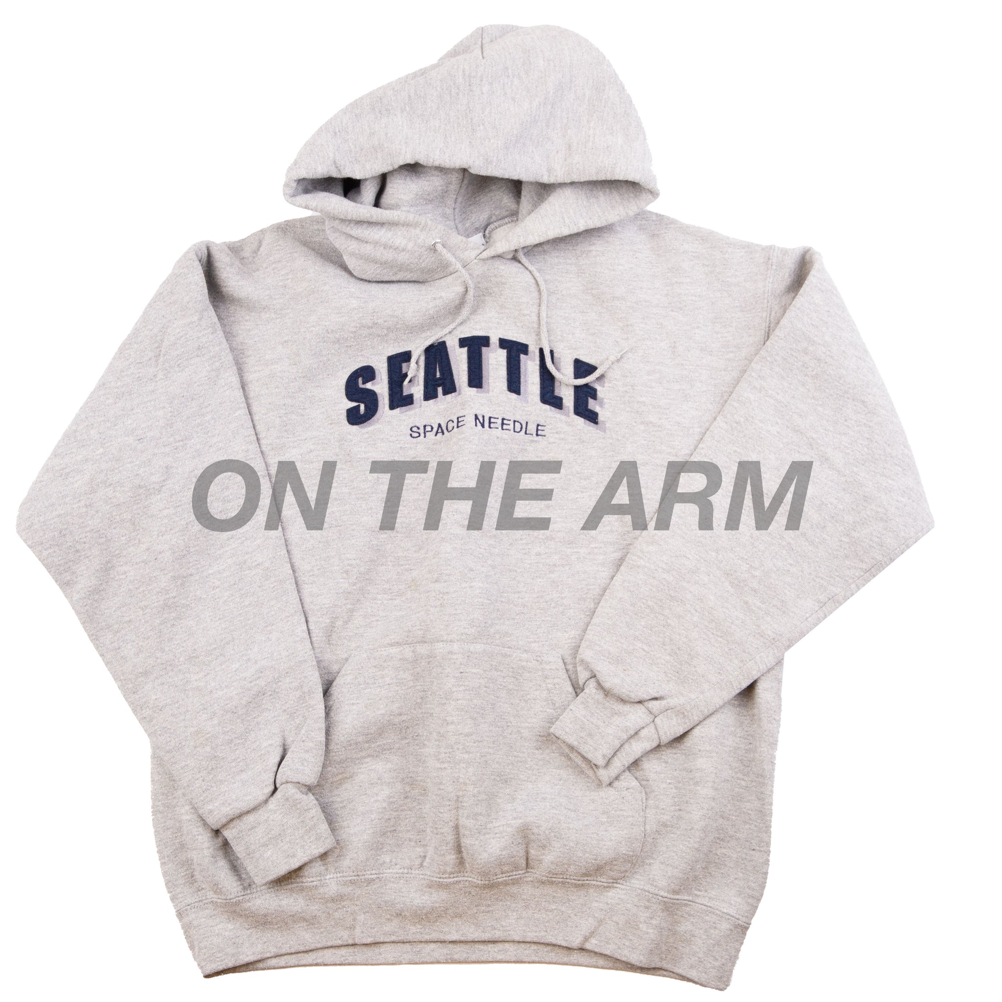 Vintage Grey Seattle Space Needle Hoodie (2000's)