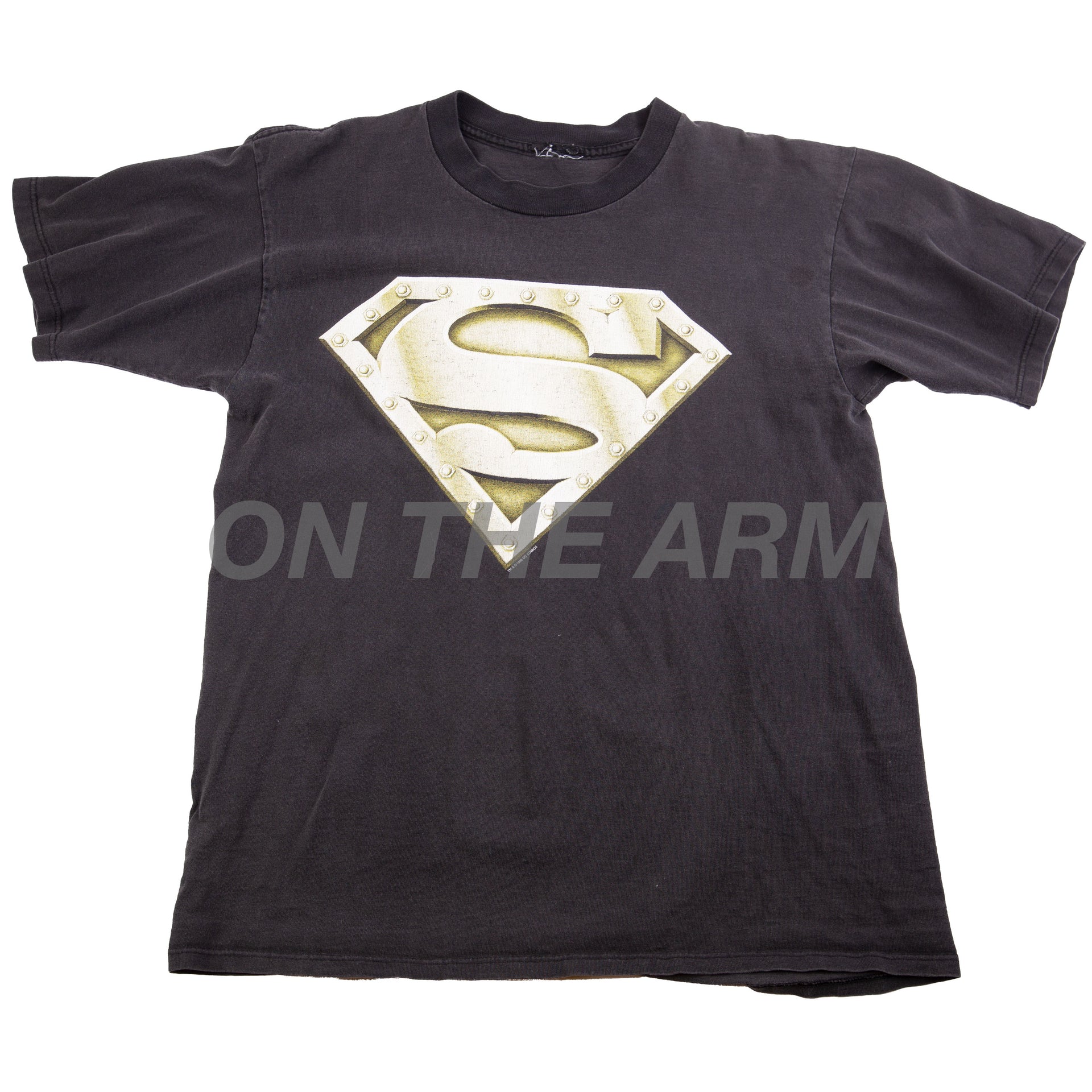 Vintage Black Superman Steel Logo Tee (1996)