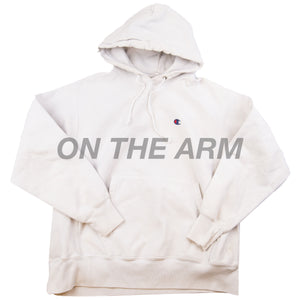 Vintage White Champion Hoodie