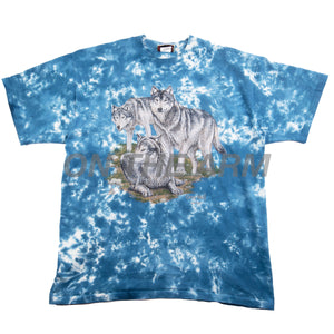 Vintage Tie Dye Wolf Tee