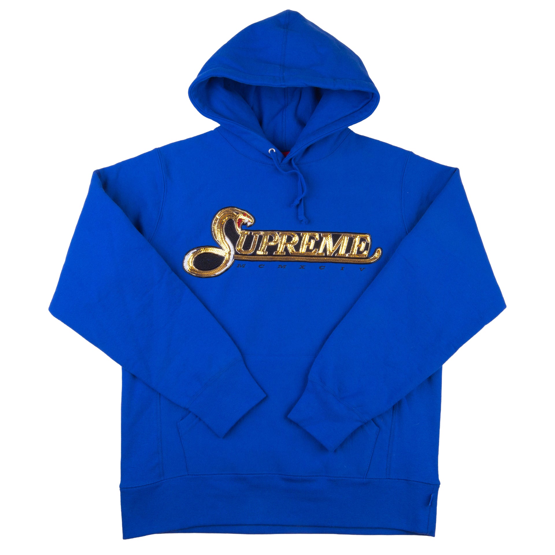 Supreme Royal Sequin Viper Hoodie