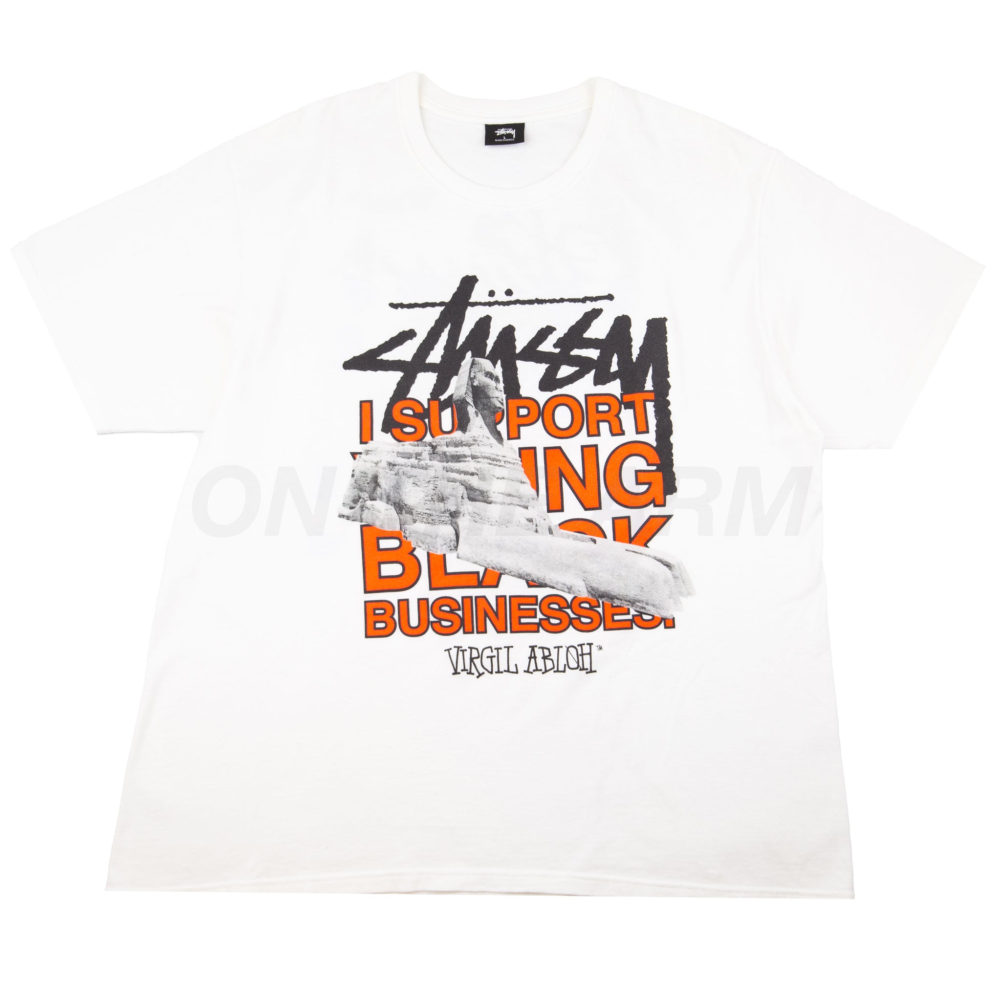 Buy Stussy x Virgil Abloh World Tour Collection T-Shirt 'White