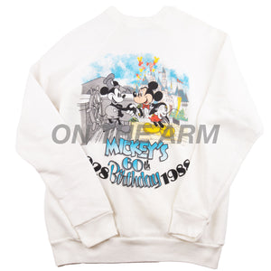 Vintage White Mickey 60th Anniversary Crew (1988)