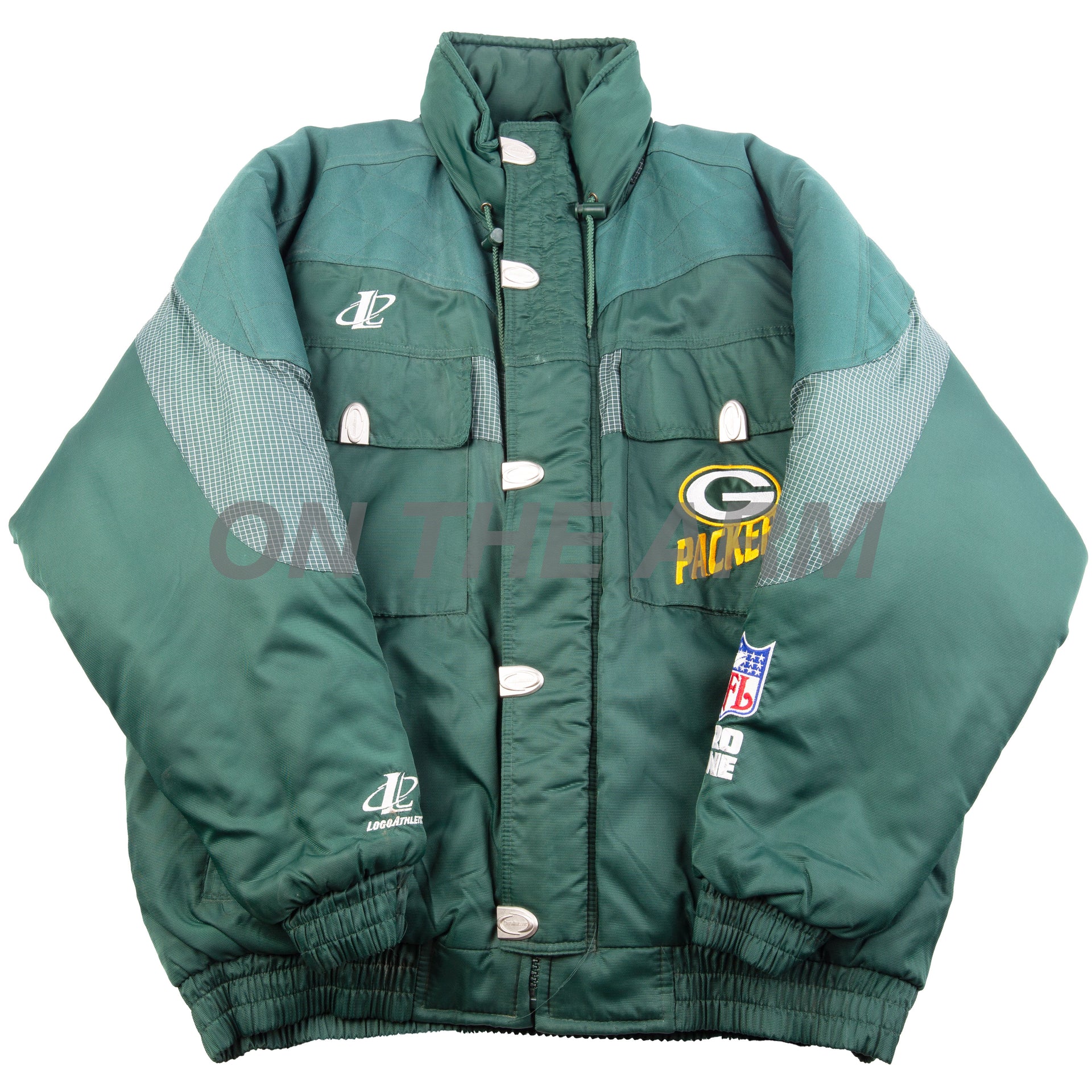 Vintage Green Packers Puffer Jacket