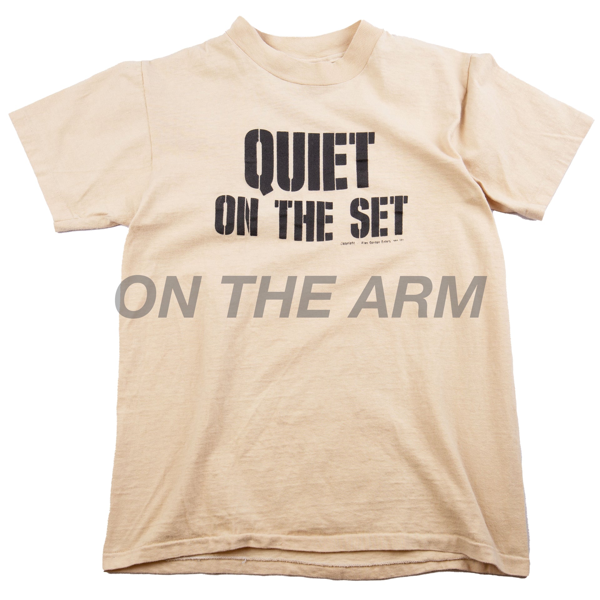 Vintage Khaki Quiet On The Set Promo Tee (1980's)
