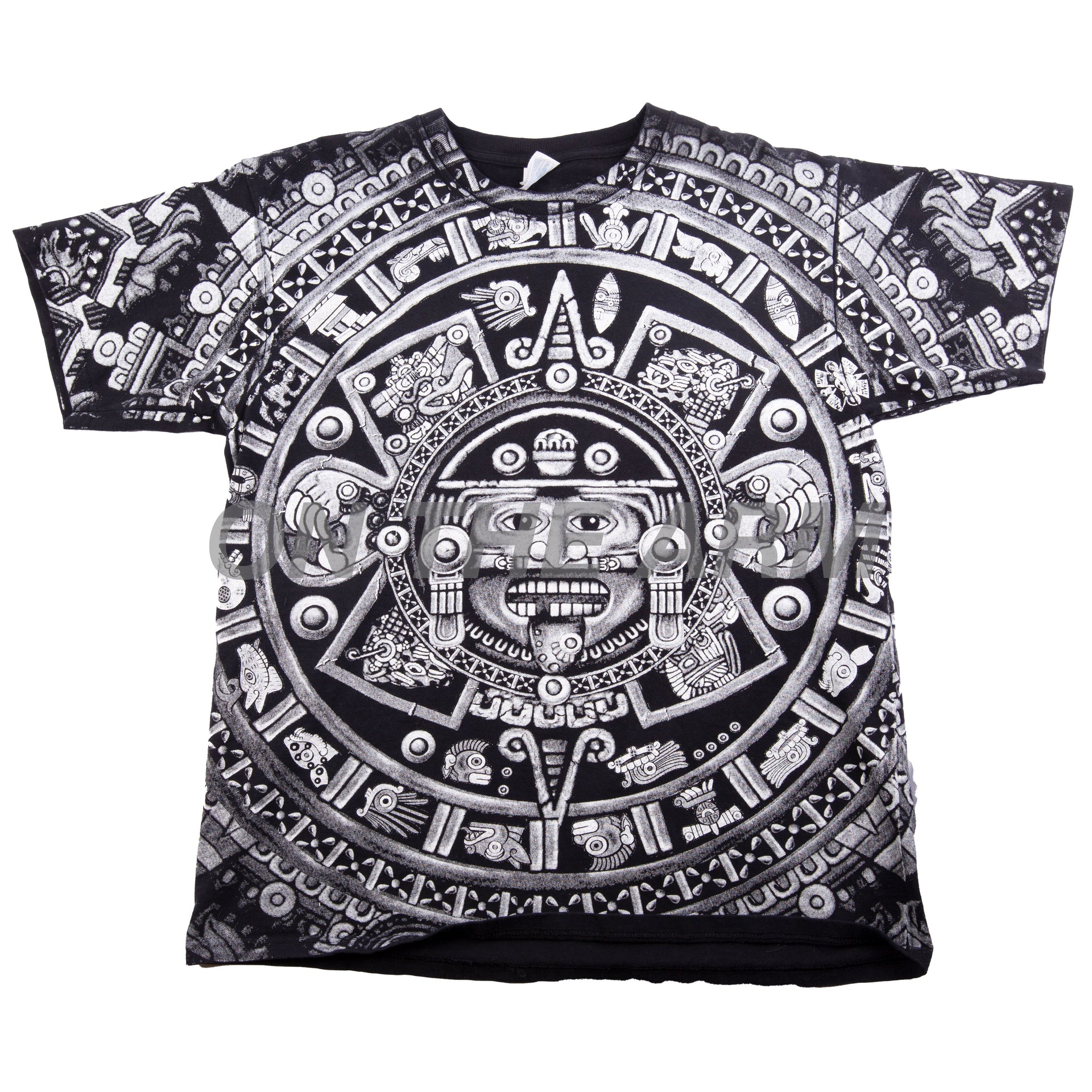 Vintage Black Aztec All Over Print Tee
