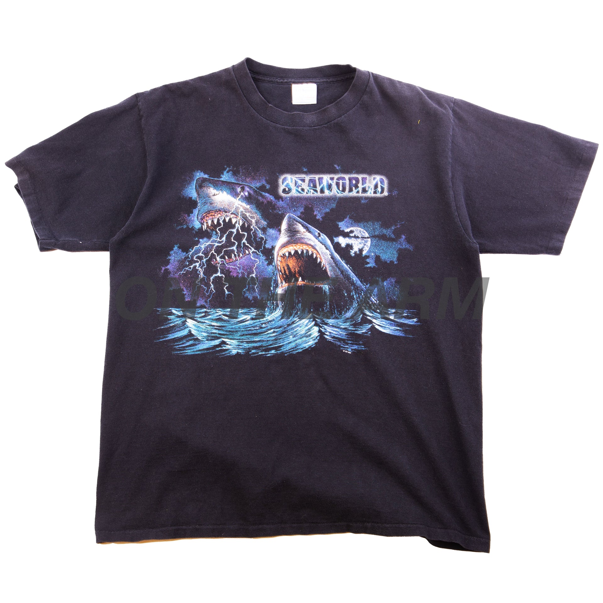 Vintage Black Seaworld Shark Tee (1990's)