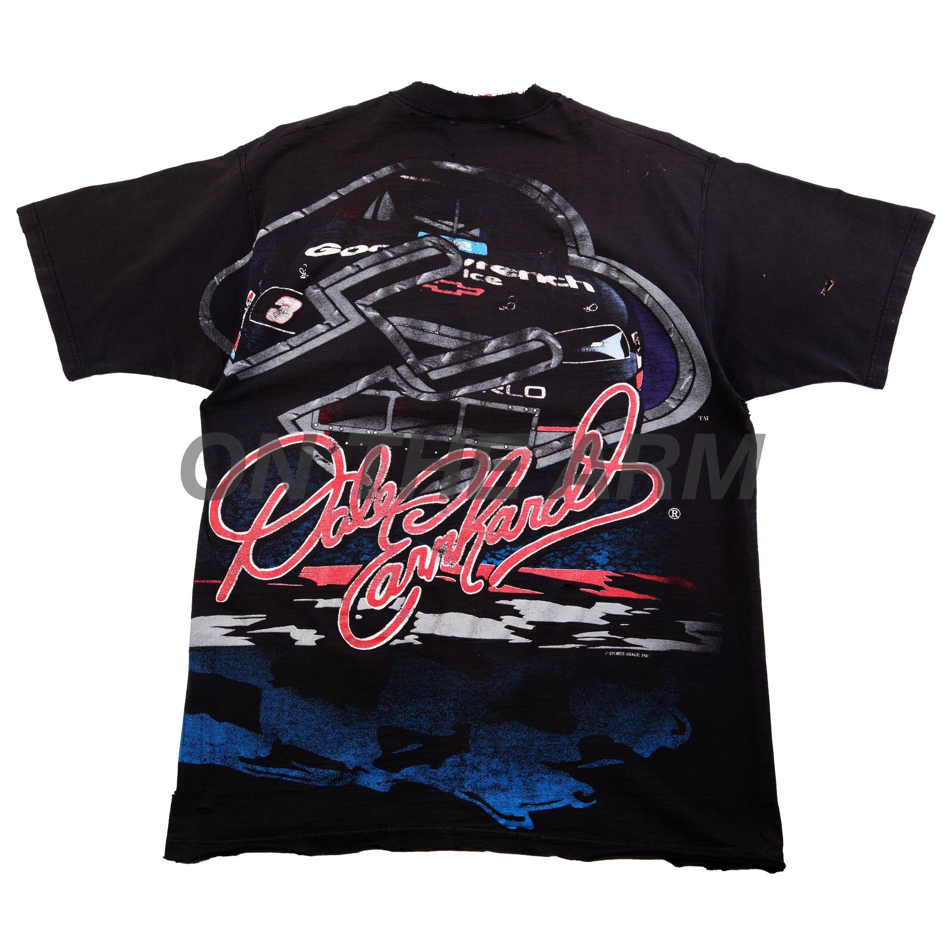 Vintage Black All Over Print Dale Earnhardt The Man Tee (1990's)