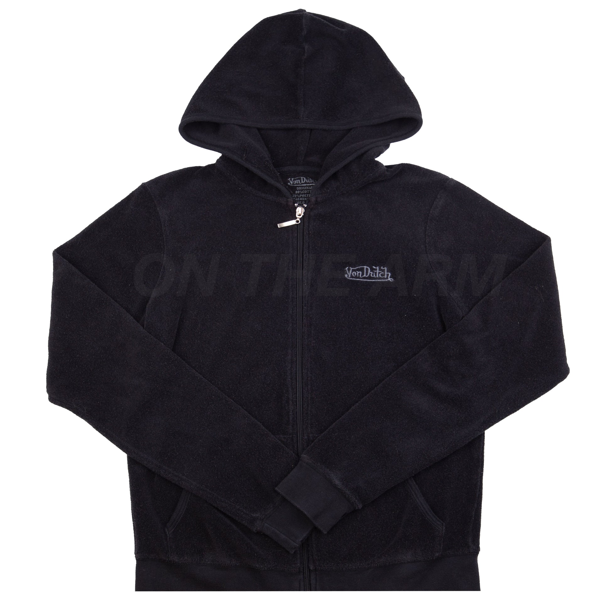 Vintage Black Von Dutch Zip Up