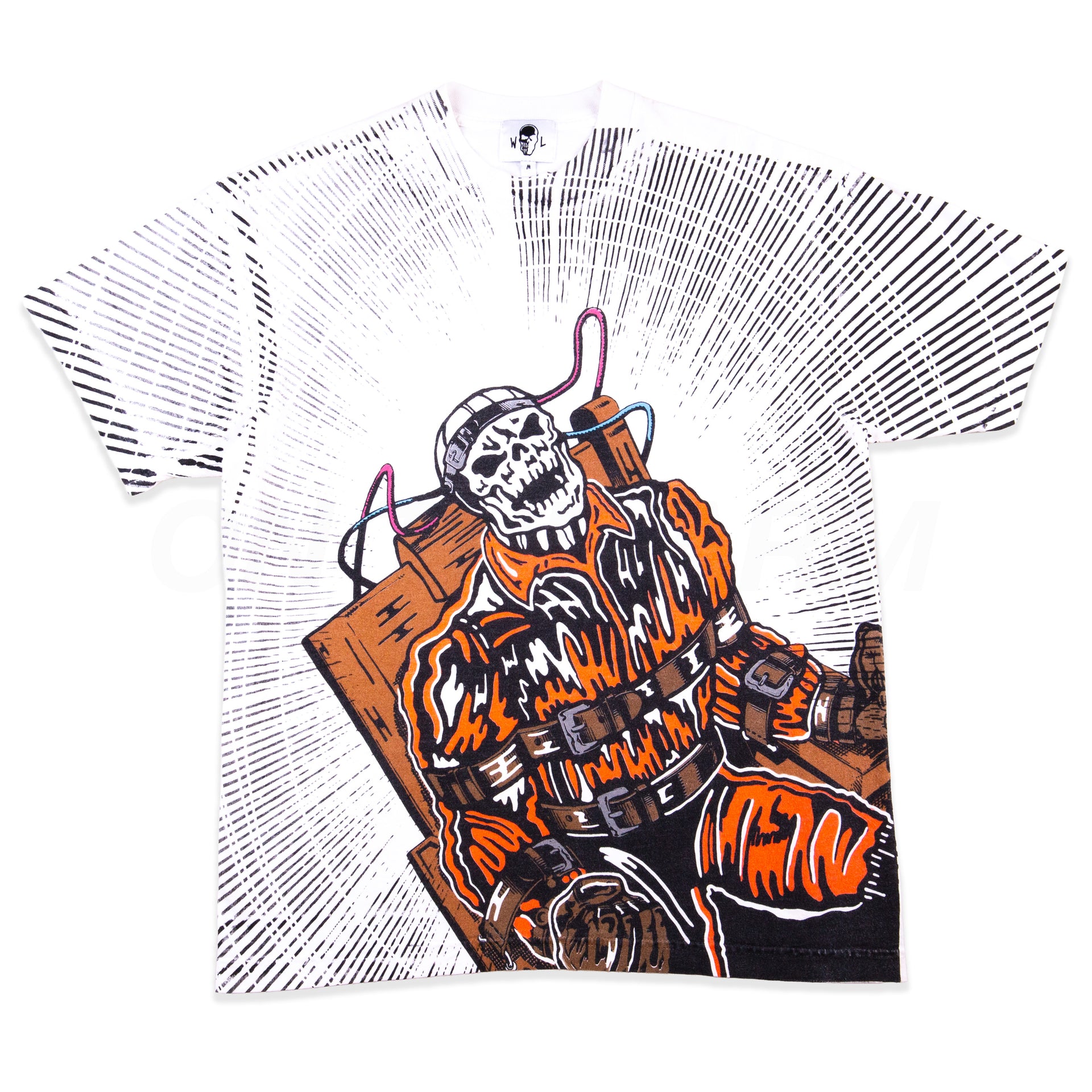 Warren Lotas White Electric Chair Tee PRE-OWNED