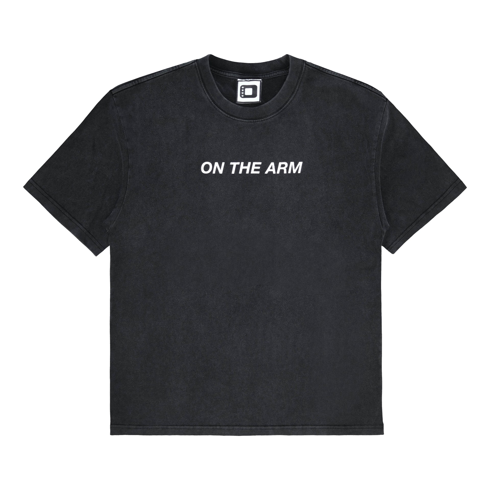 OTA Washed Black Glitter Logo Tee