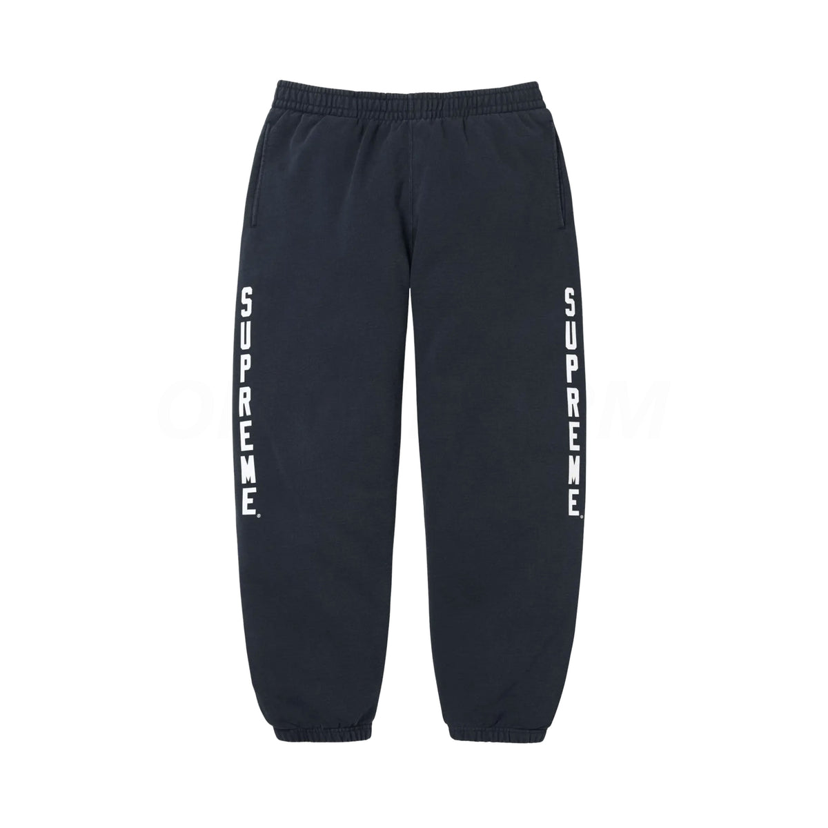 Supreme Navy Washed Logo Sweatpant