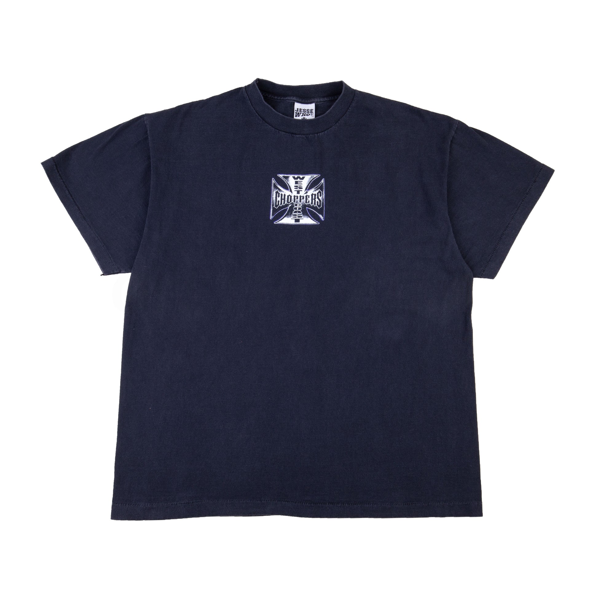 Vintage Black West Coast Choppers Chrome Logo Tee (2000's)