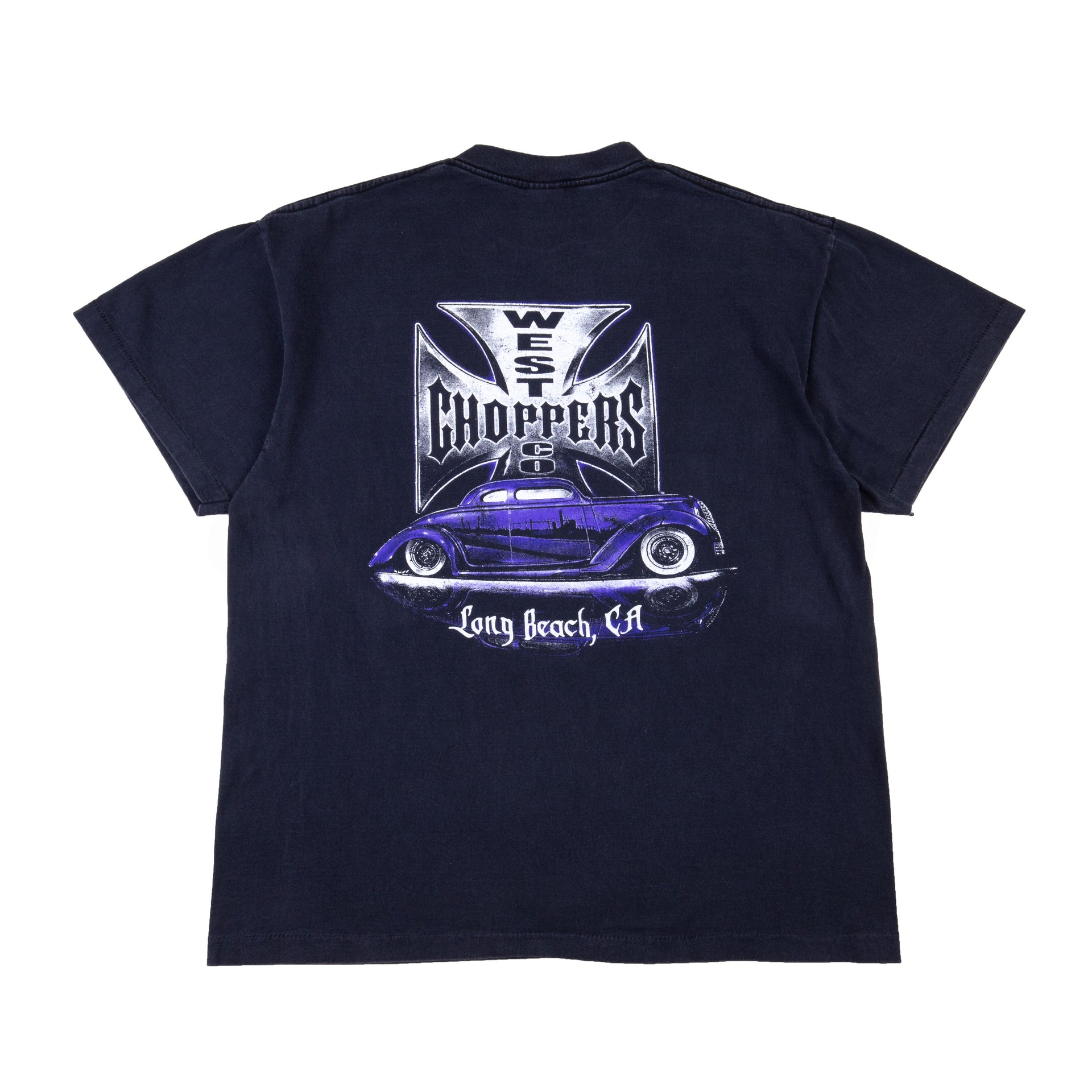 Vintage Black West Coast Choppers Chrome Logo Tee (2000's)