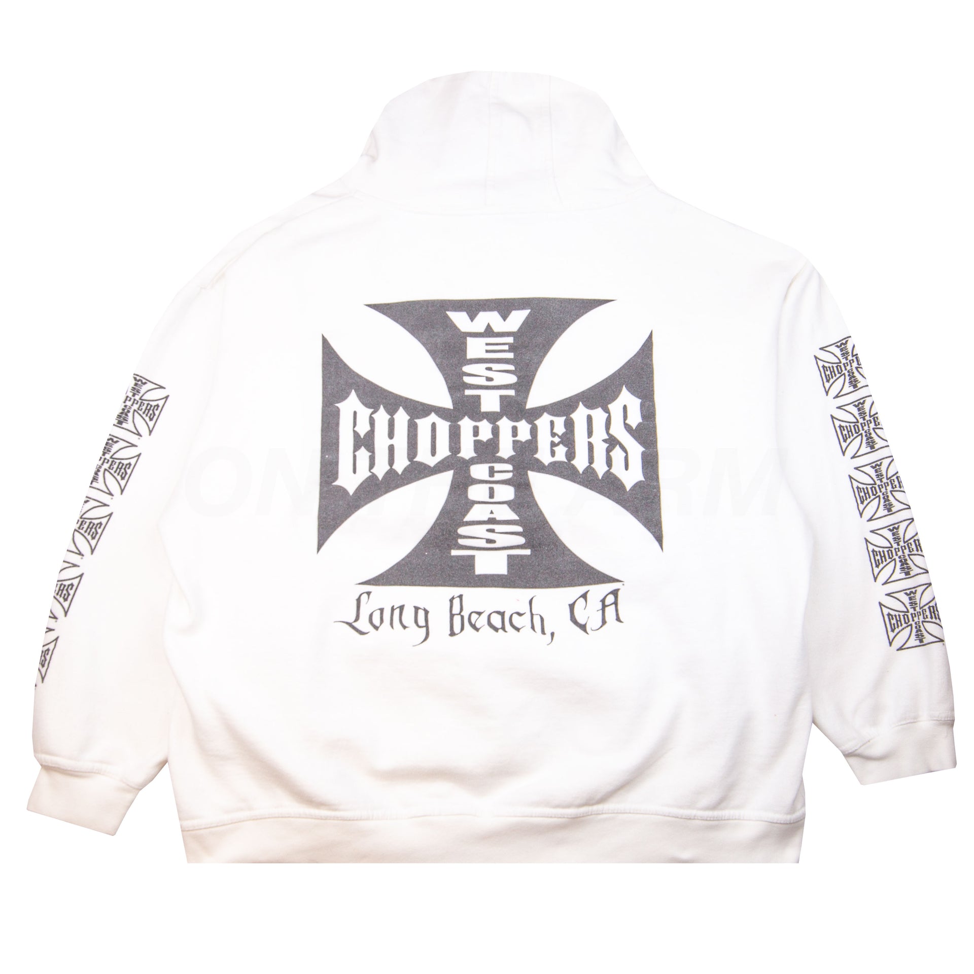 Vintage White West Coast Choppers Hoodie (2000's)