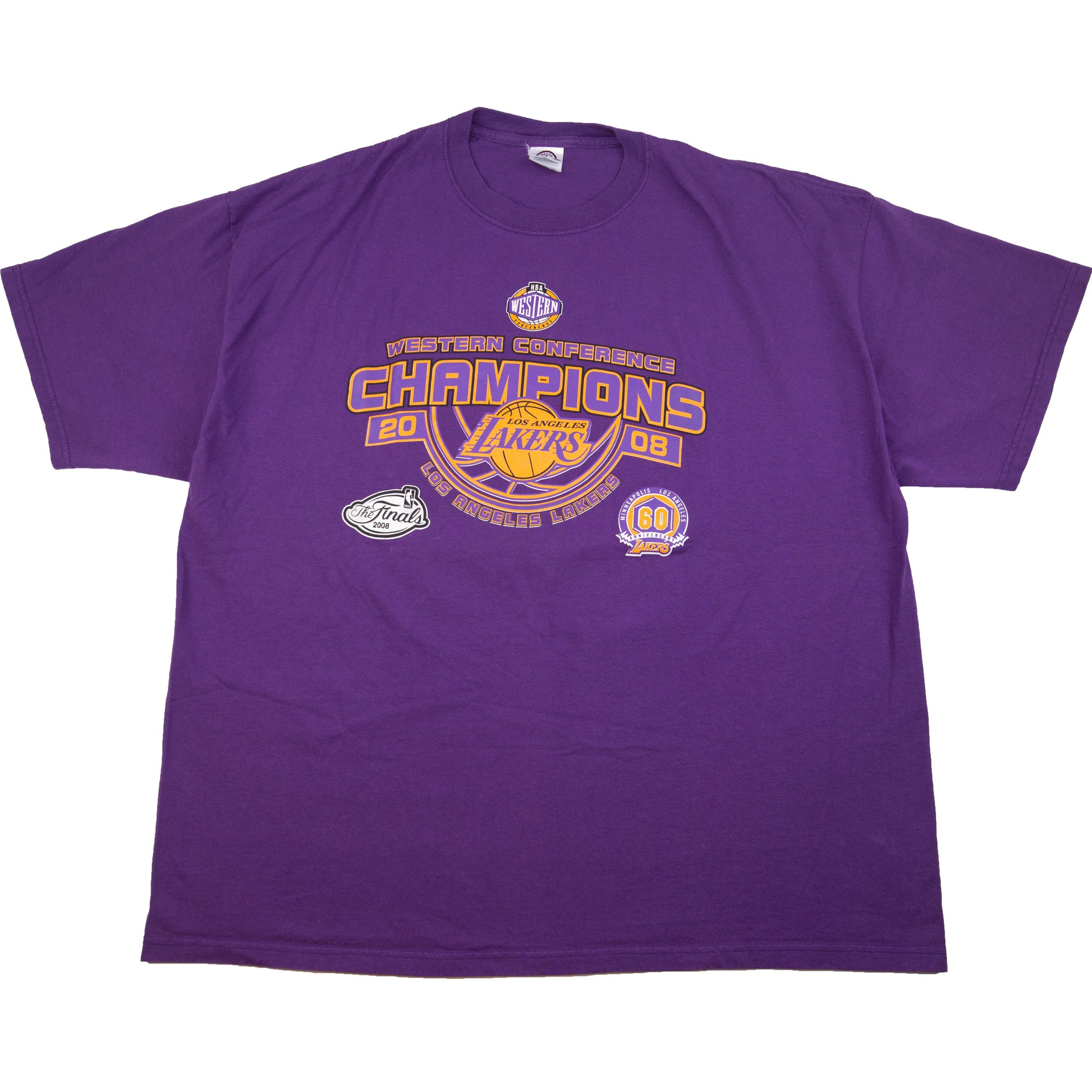 Vintage Purple LA Lakers Western Conference Champs Tee (2008)
