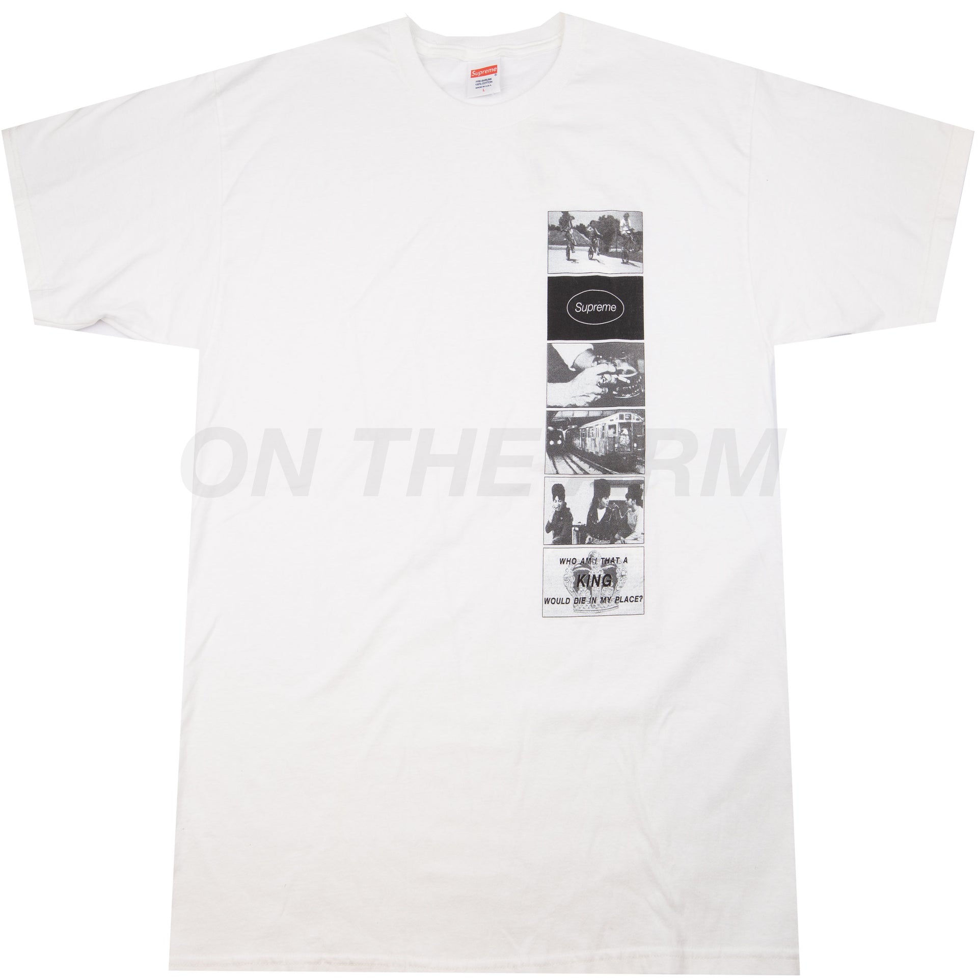 Supreme White Montage Tee