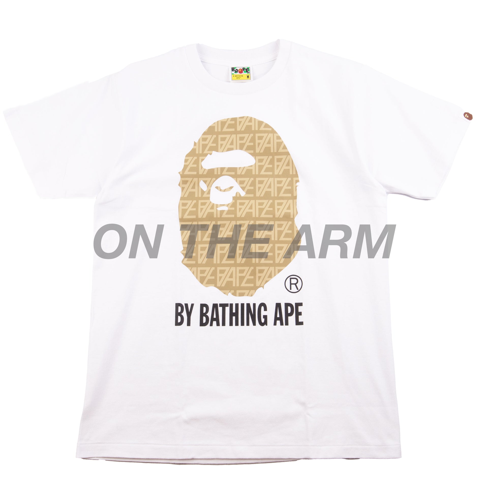 Bape White/Beige Monogram By Bathing Ape Tee