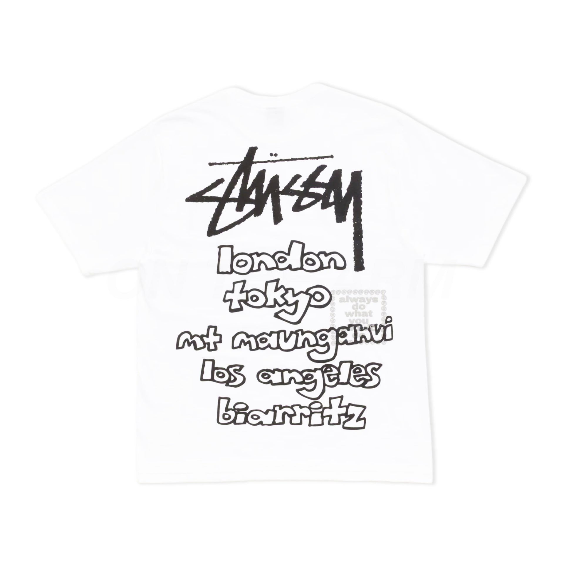 Stussy White Always World Tour Tee