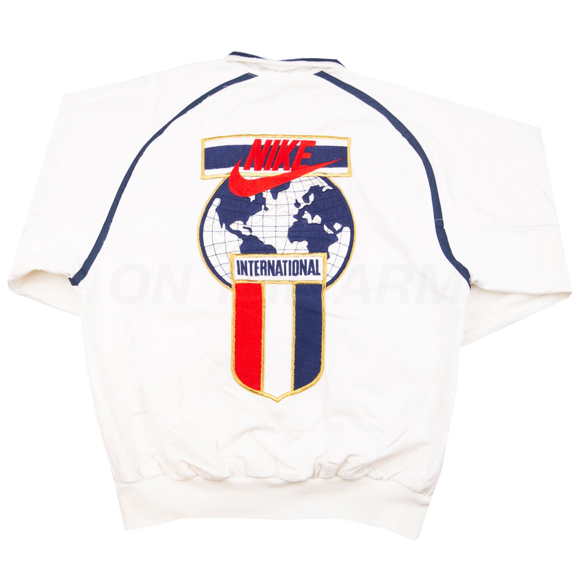 Vintage White Nike International Zip Jacket (1990's)