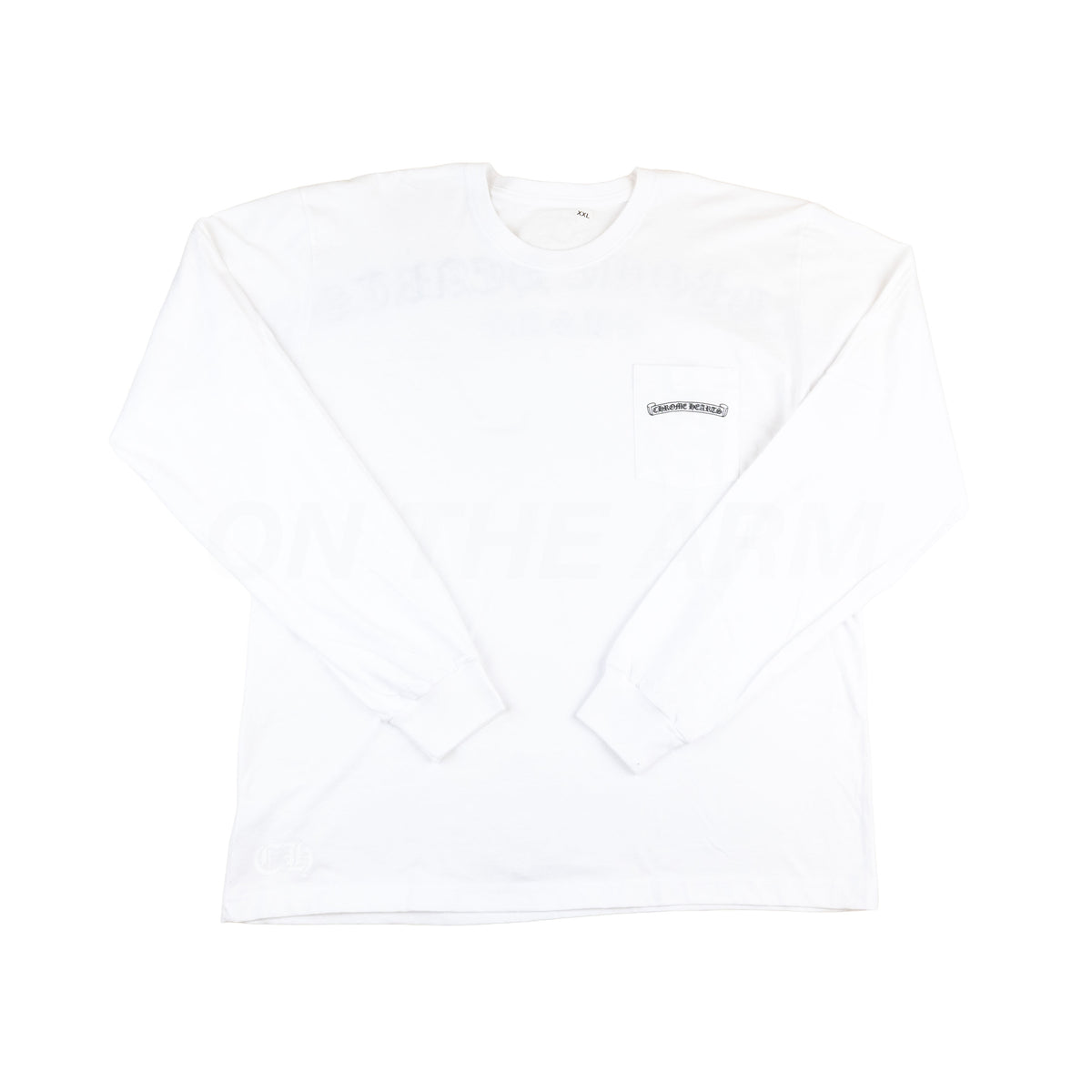 Chrome Hearts White USA Banner L/S