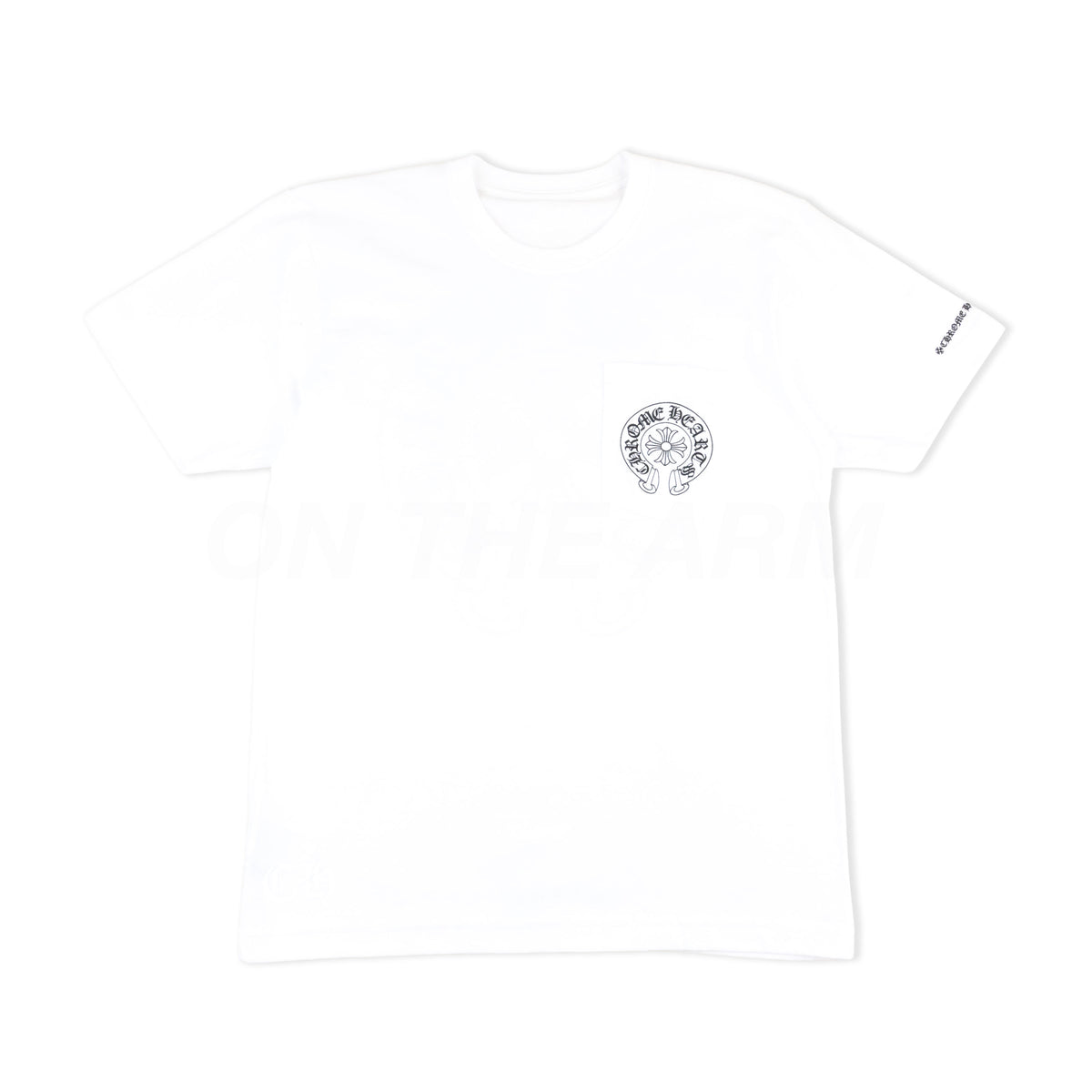 Chrome Hearts White Horseshoe Pocket Tee