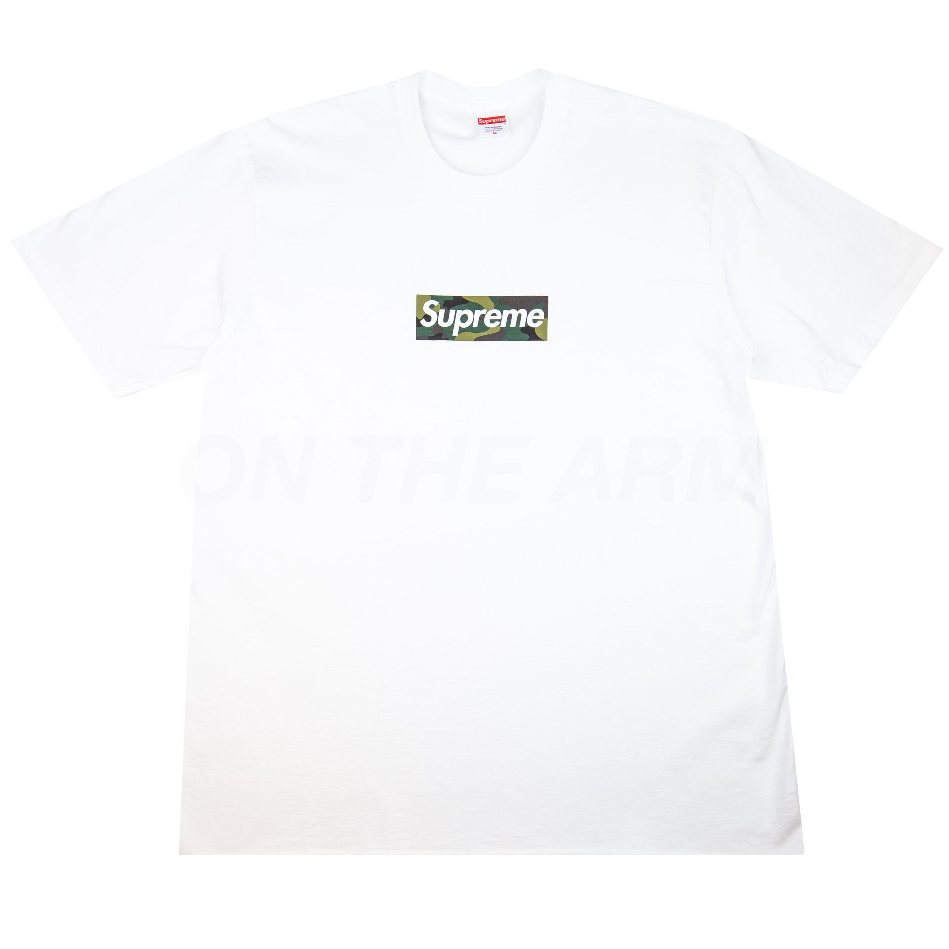 Supreme White/Camo Box Logo Tee