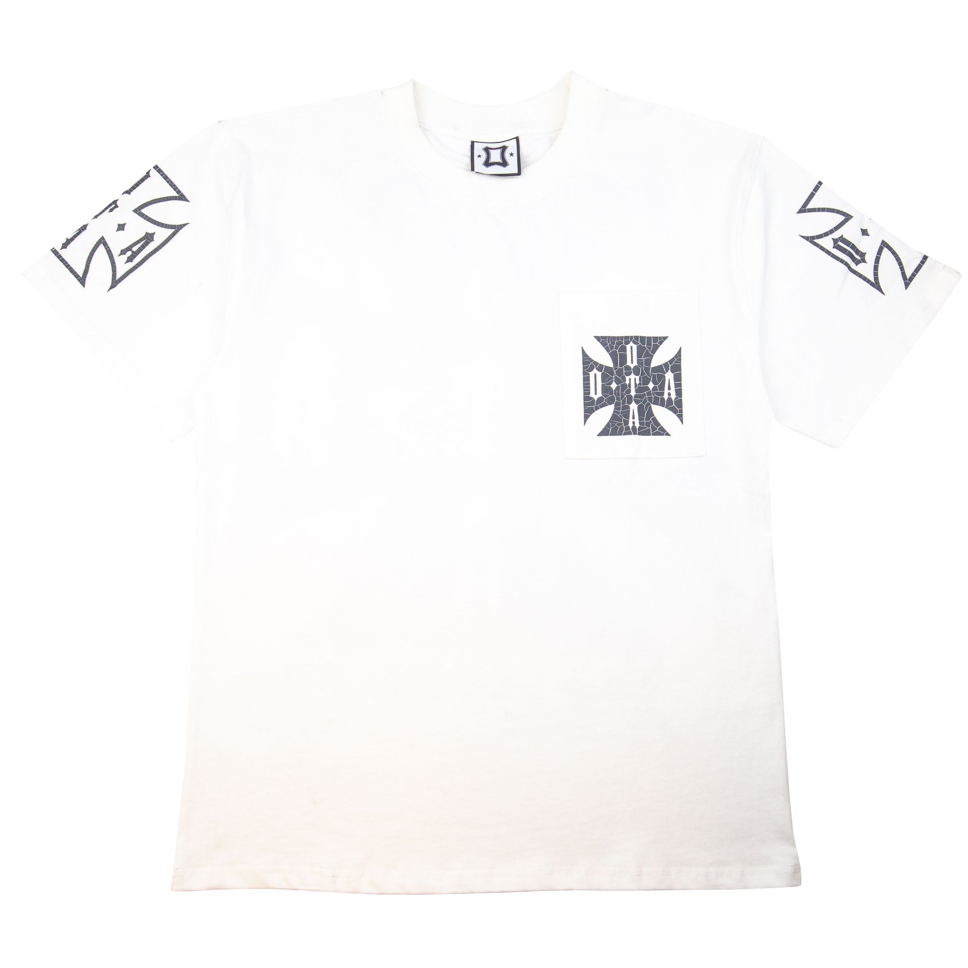 OTA White Iron Cross Pocket Tee