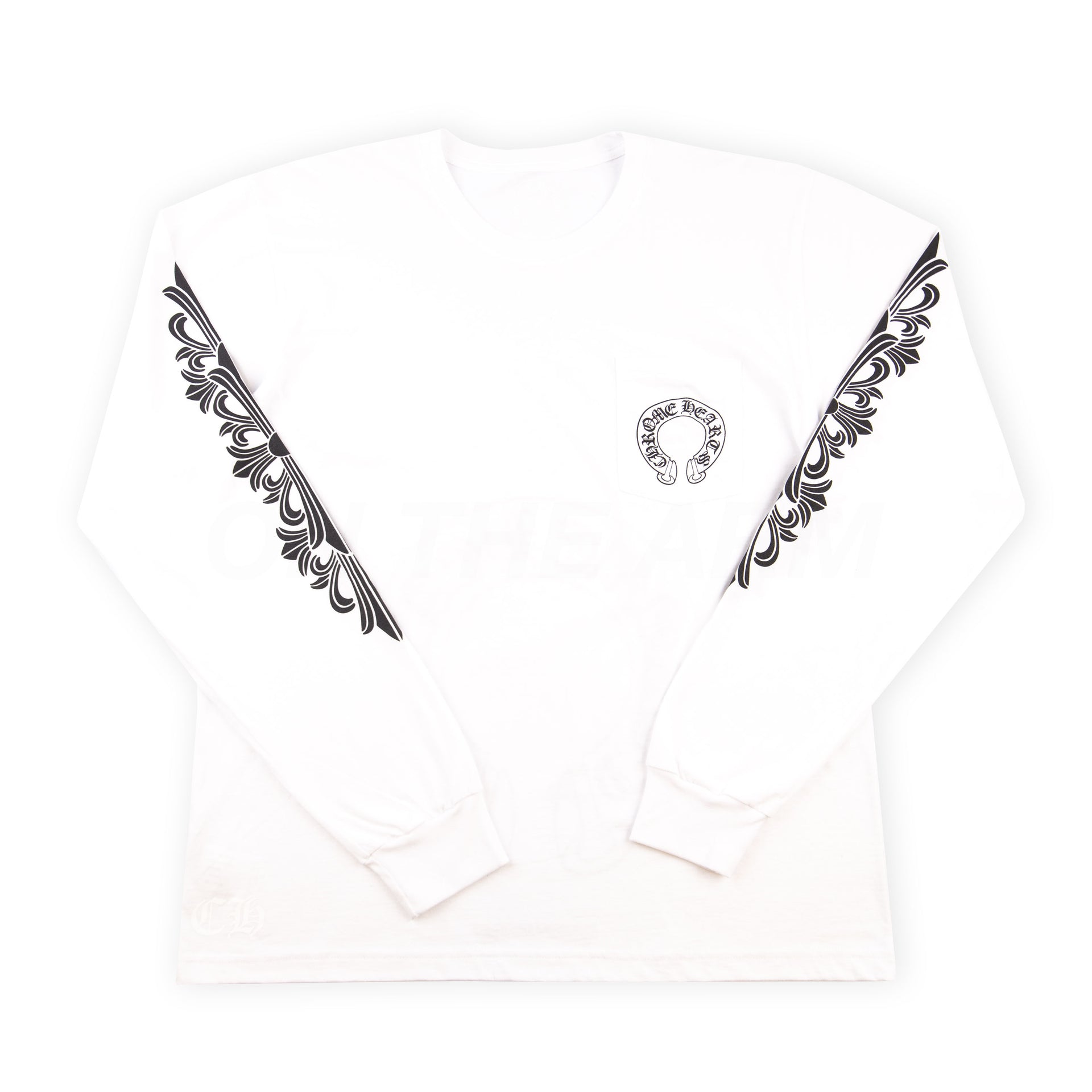 Chrome Hearts White Horseshoe L/S
