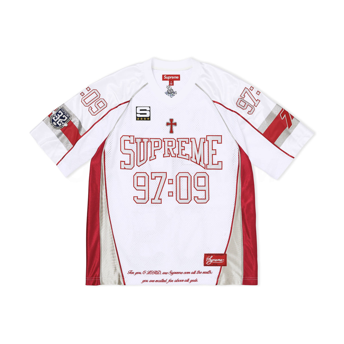 Supreme White Disciples Football Jersey