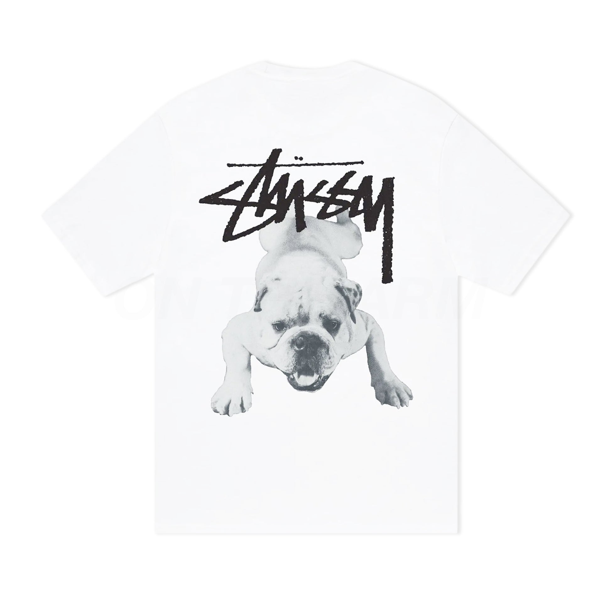 Stussy White Stock Dog Tee