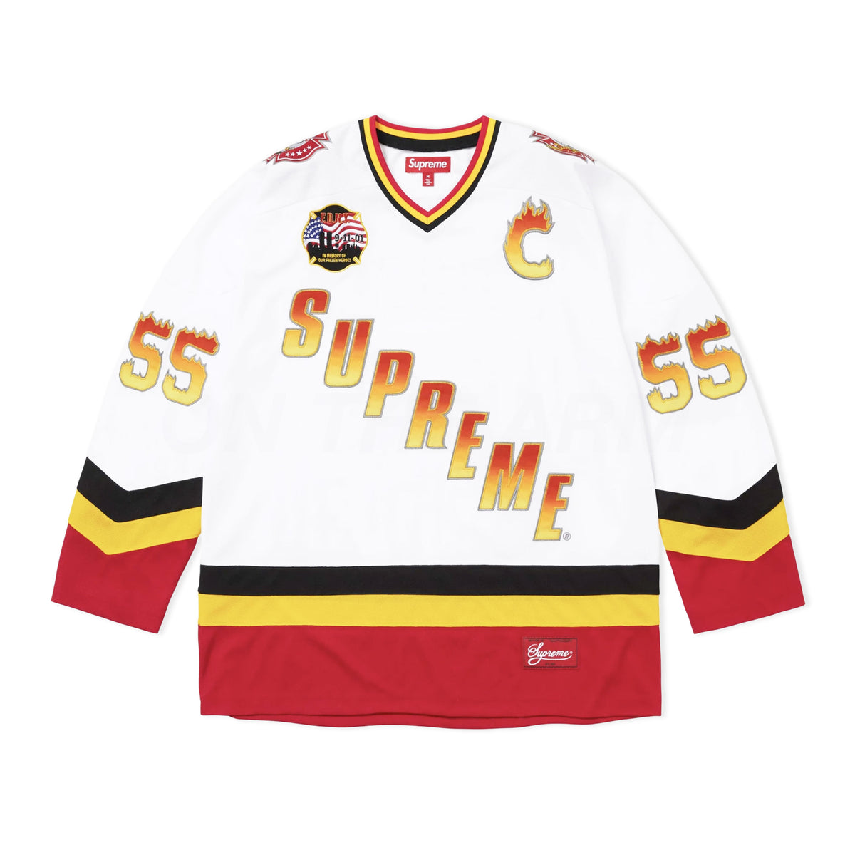 Supreme White FDNY Hockey Jersey
