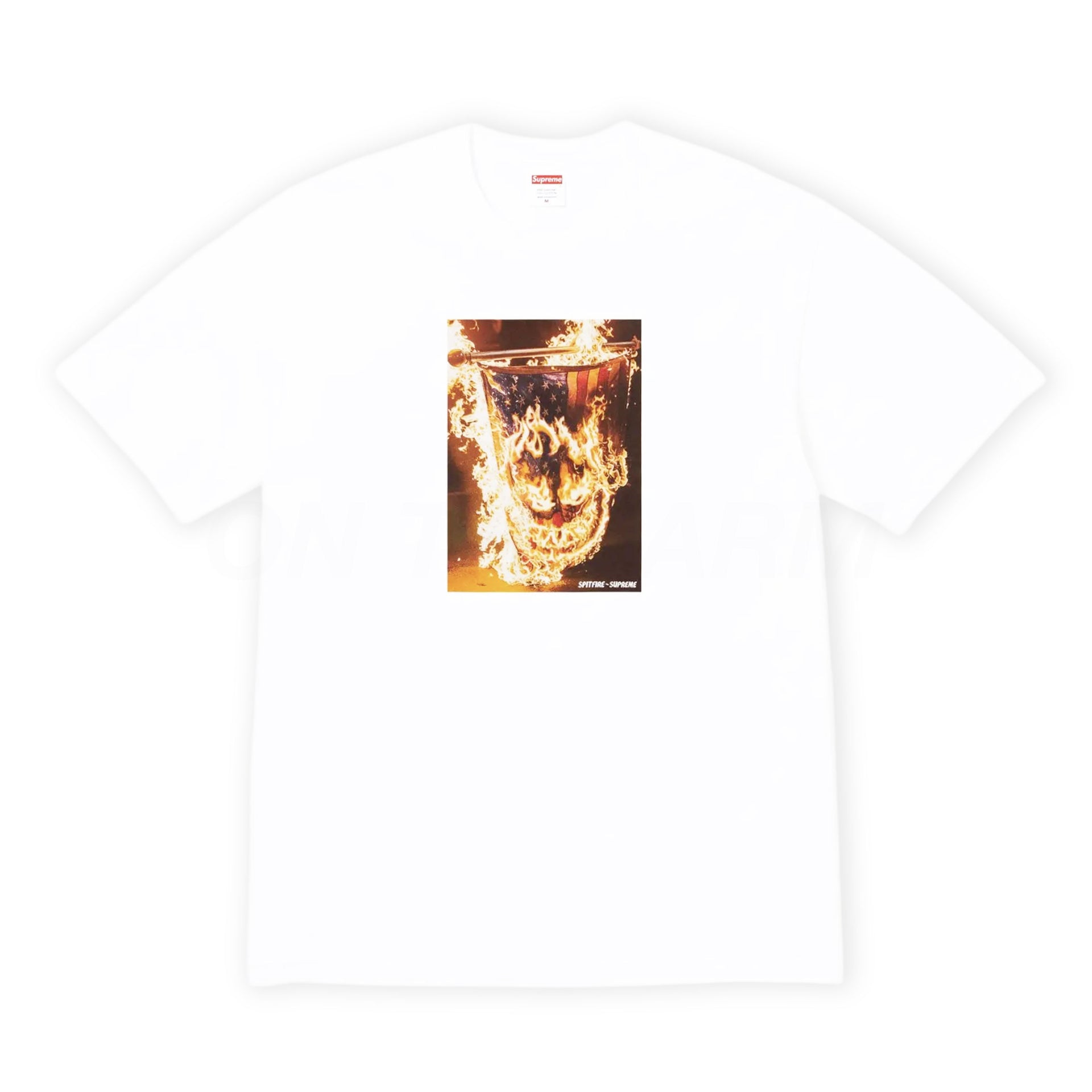 Supreme White Spitfire Flag Tee