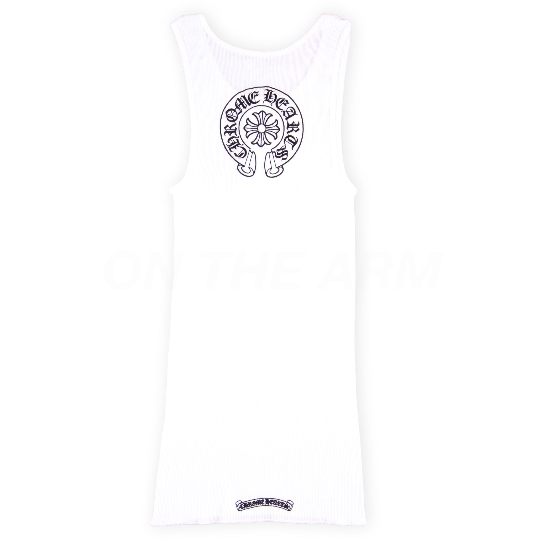 Chrome Hearts White Horseshoe Tank Top