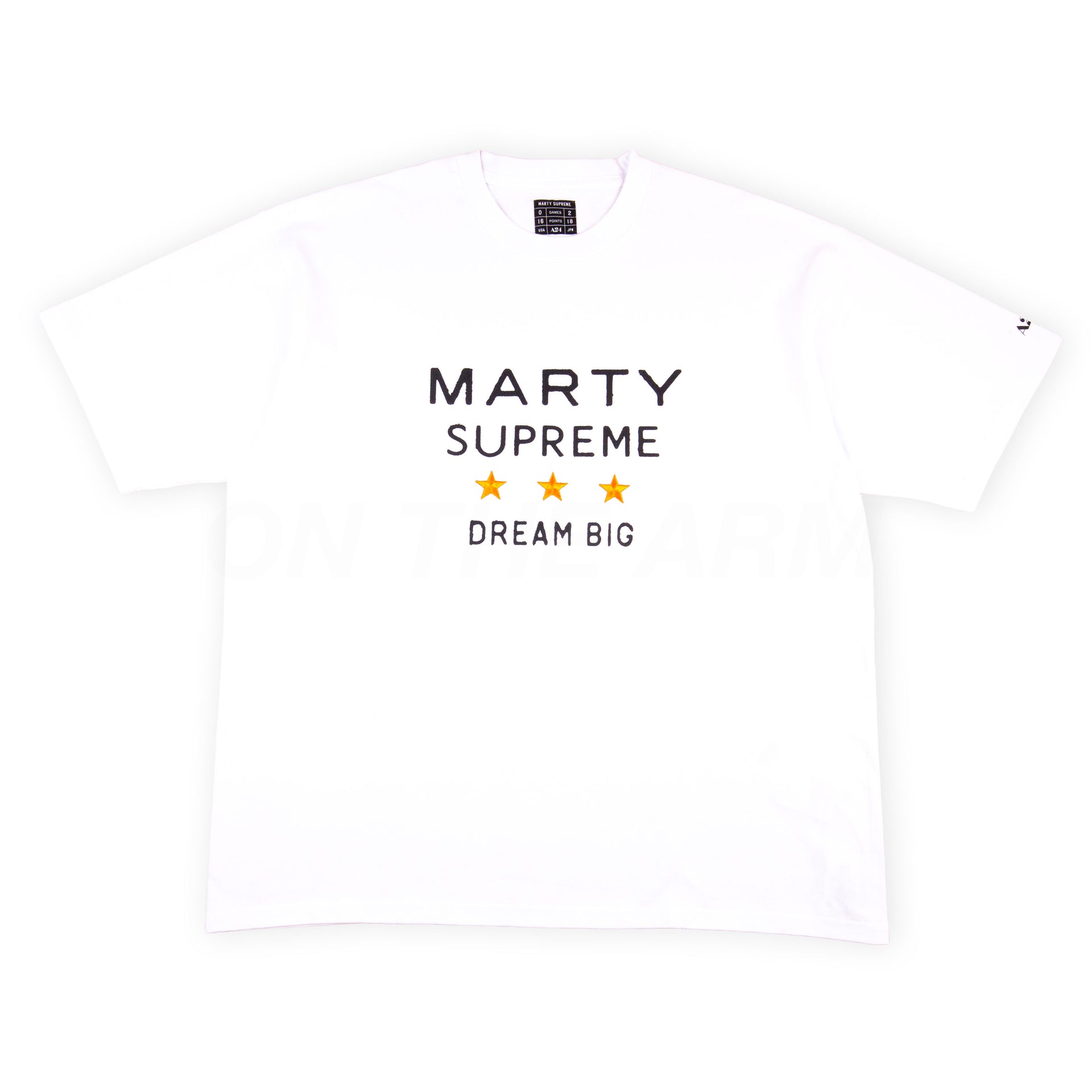 Marty Supreme White A24 Urban Research 3 Star Tee
