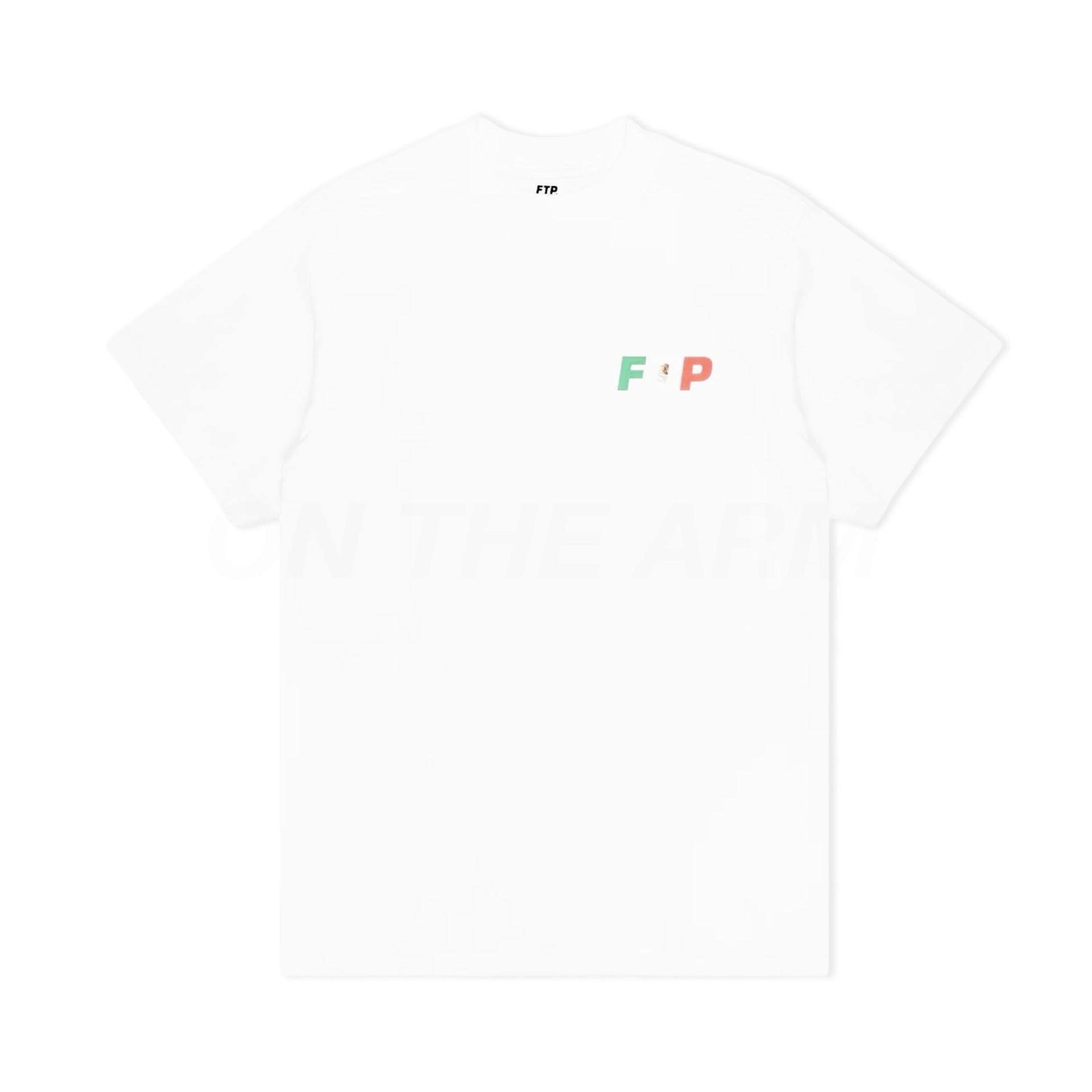 FTP White Mexico Flag Logo Tee