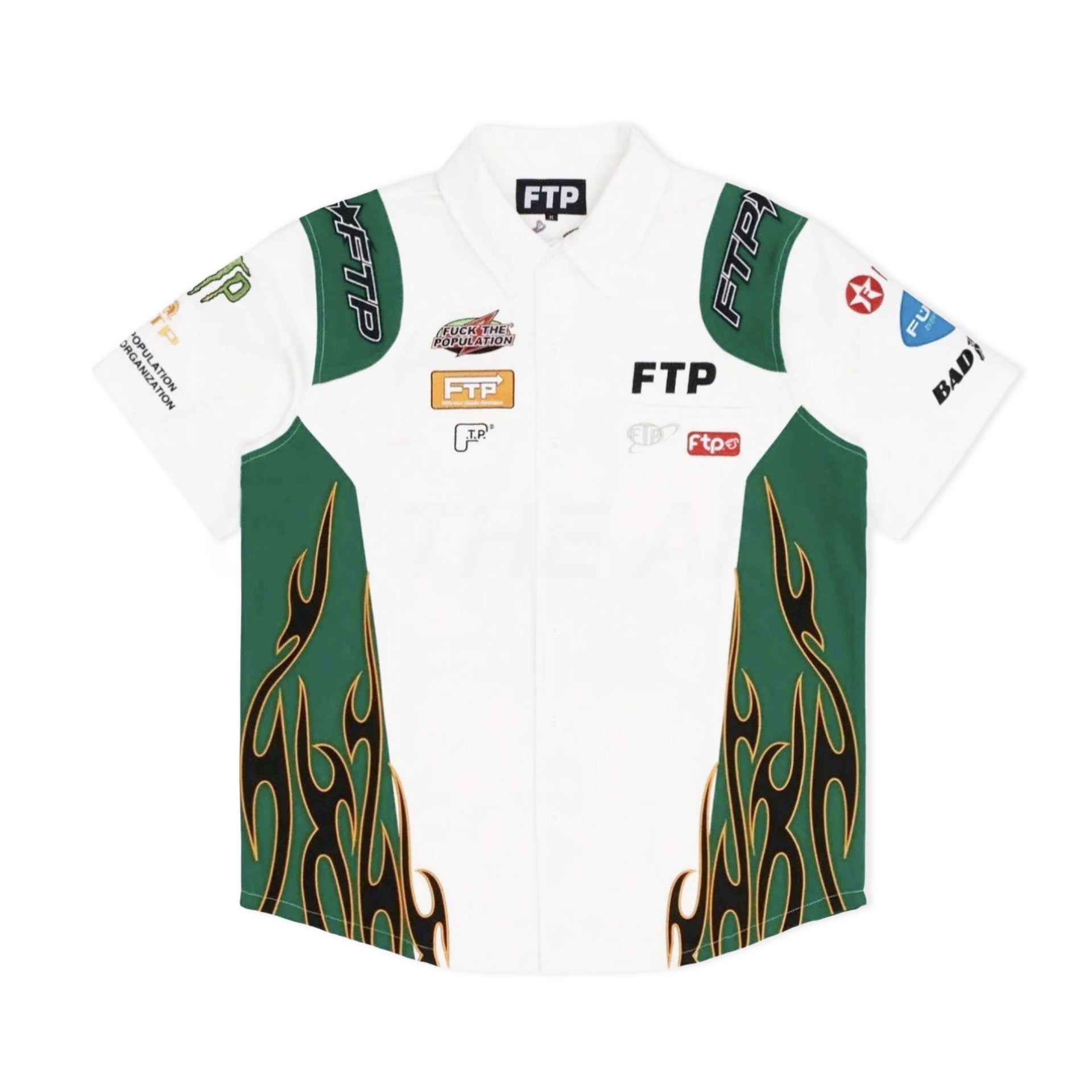 FTP White Raceway Button Up Shirt