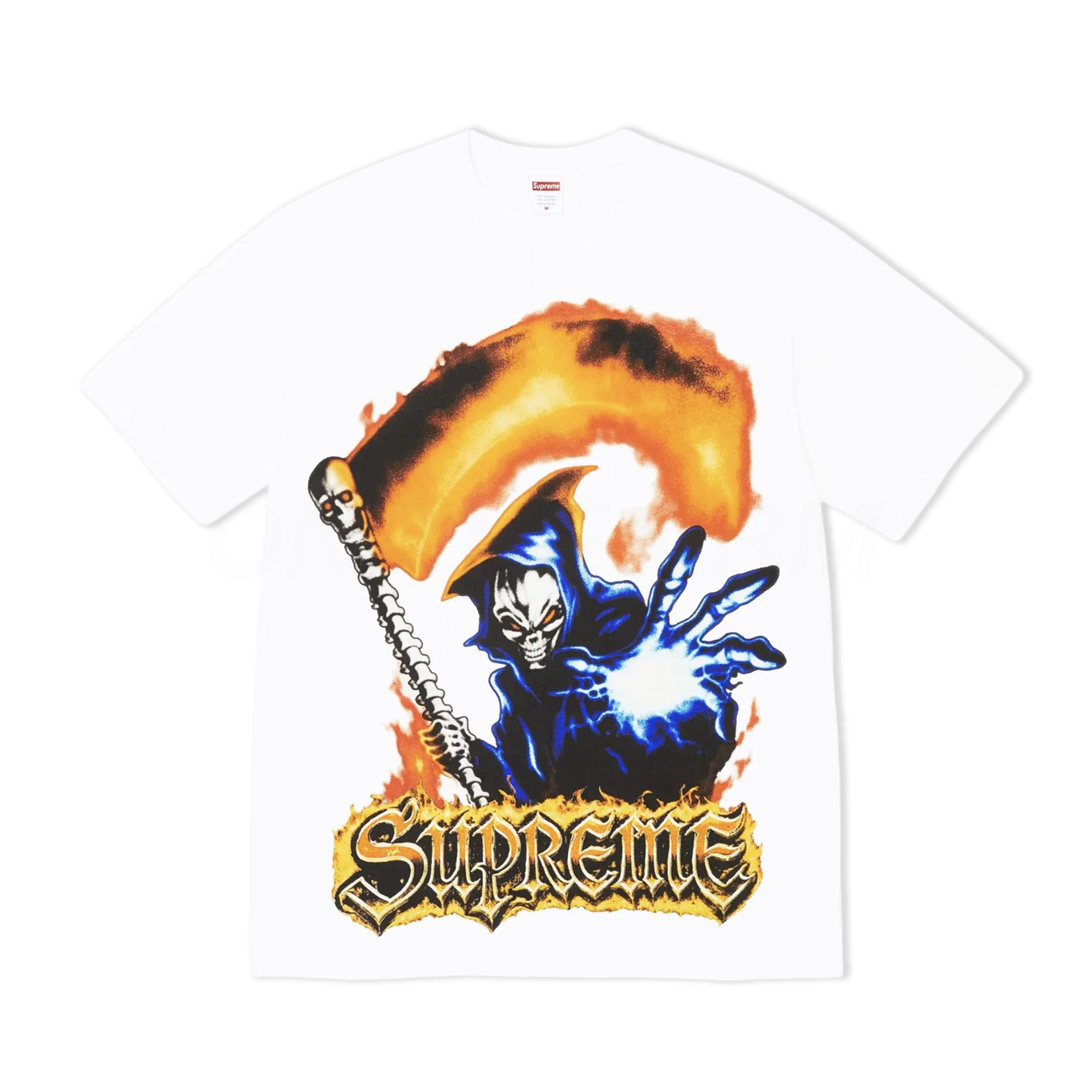 Supreme White Grim Reaper Tee