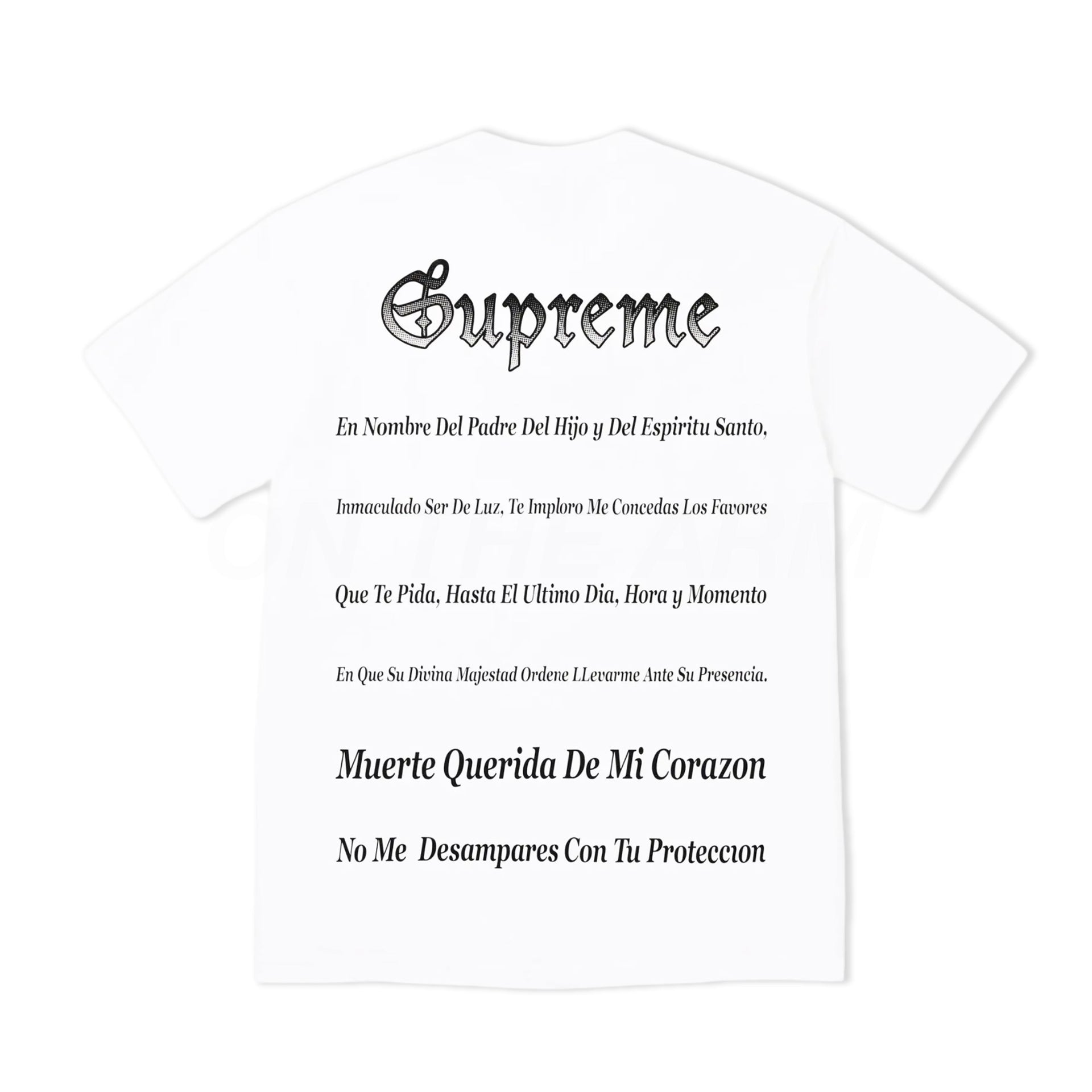 Supreme White Grim Reaper Tee