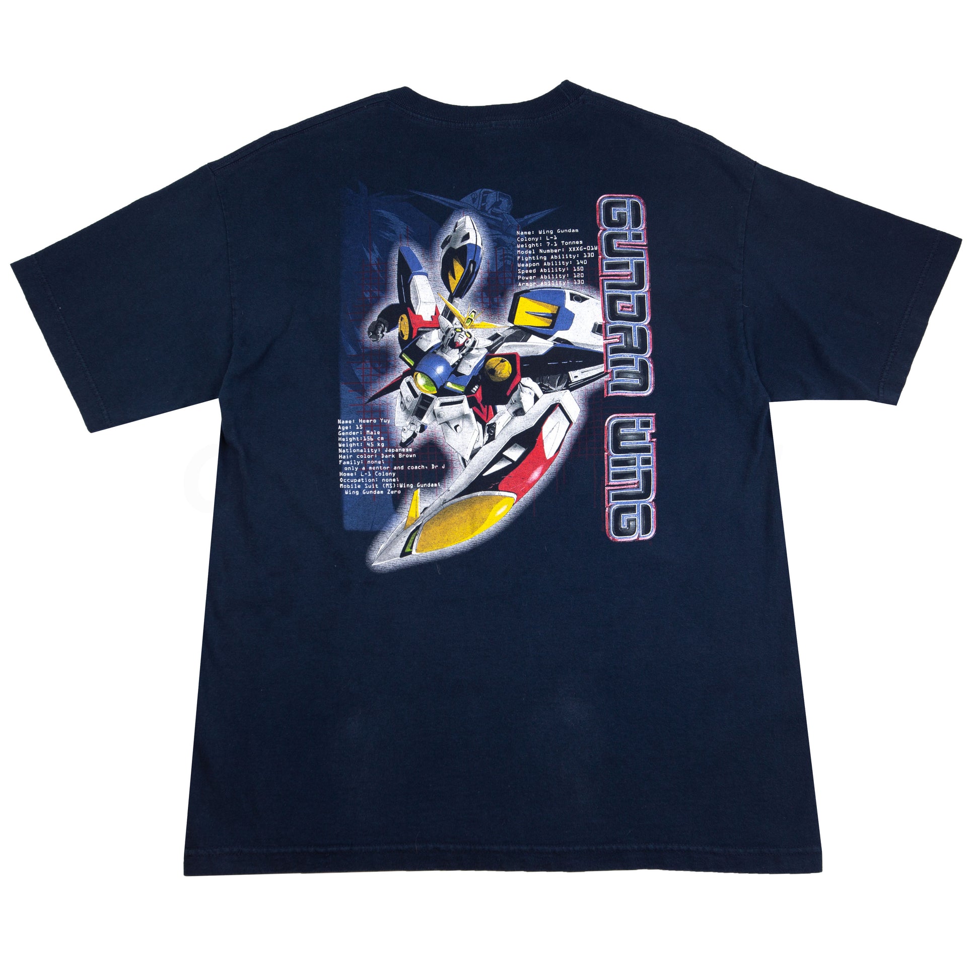 Vintage Navy Gundam Wing Tee (1990's)
