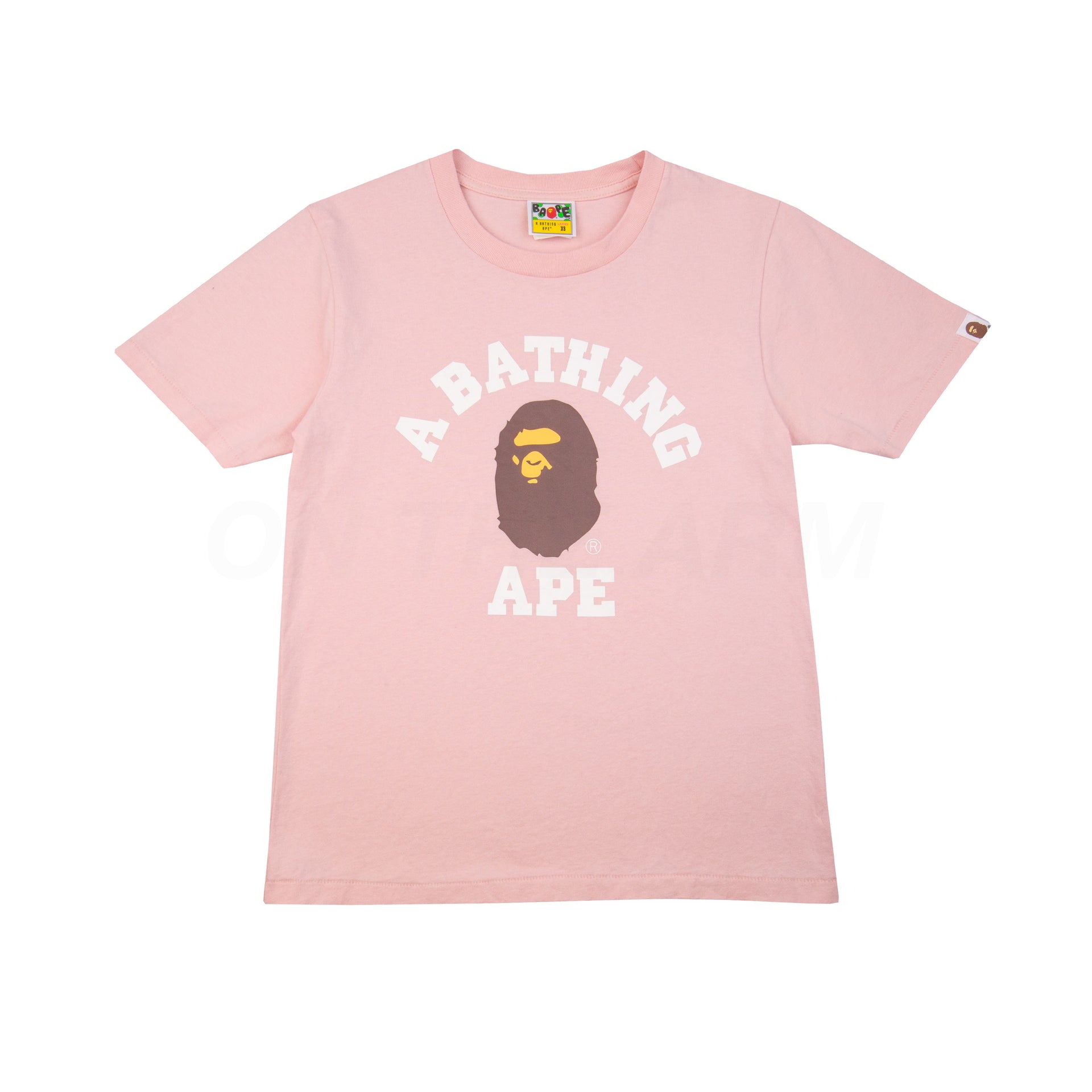 Bape Pink College Tee PRE-OWNED